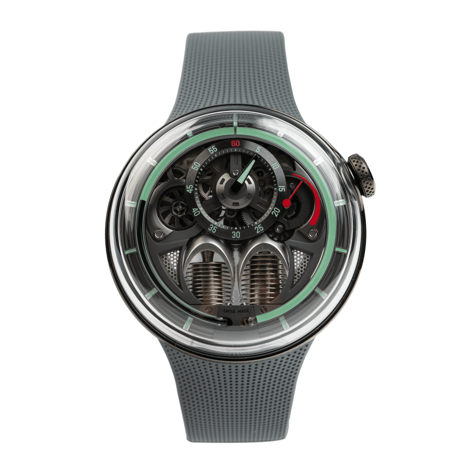 Image of H1.0 Black Fluid Steel Grey Dial 49mm
