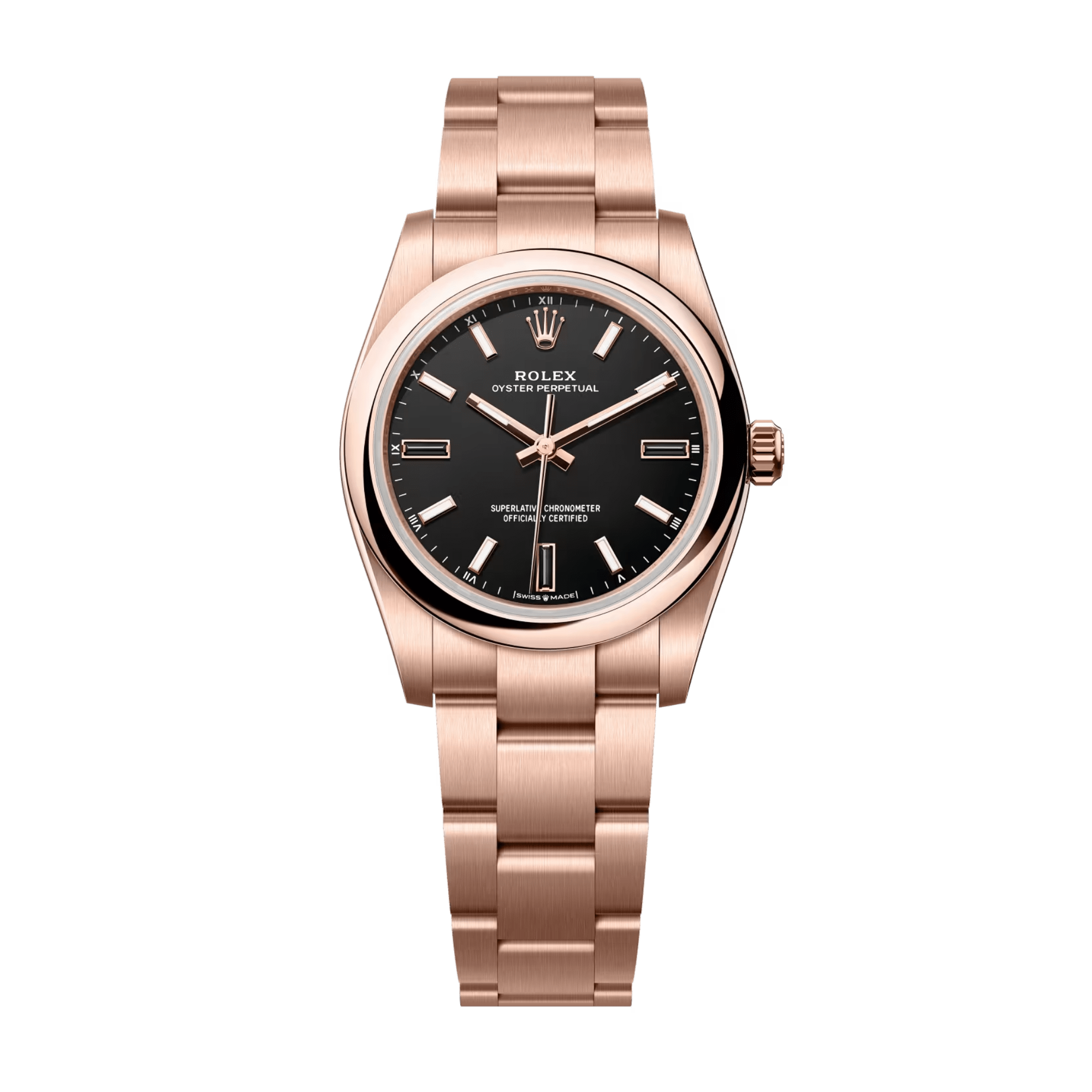 Image of Oyster Perpetual Rose Gold Black Dial 34mm