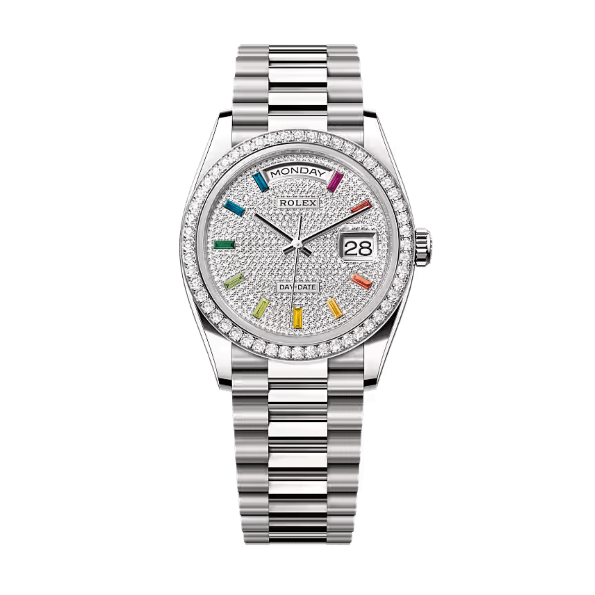 Image of Day-Date White Gold Diamond Pave Dial 36mm