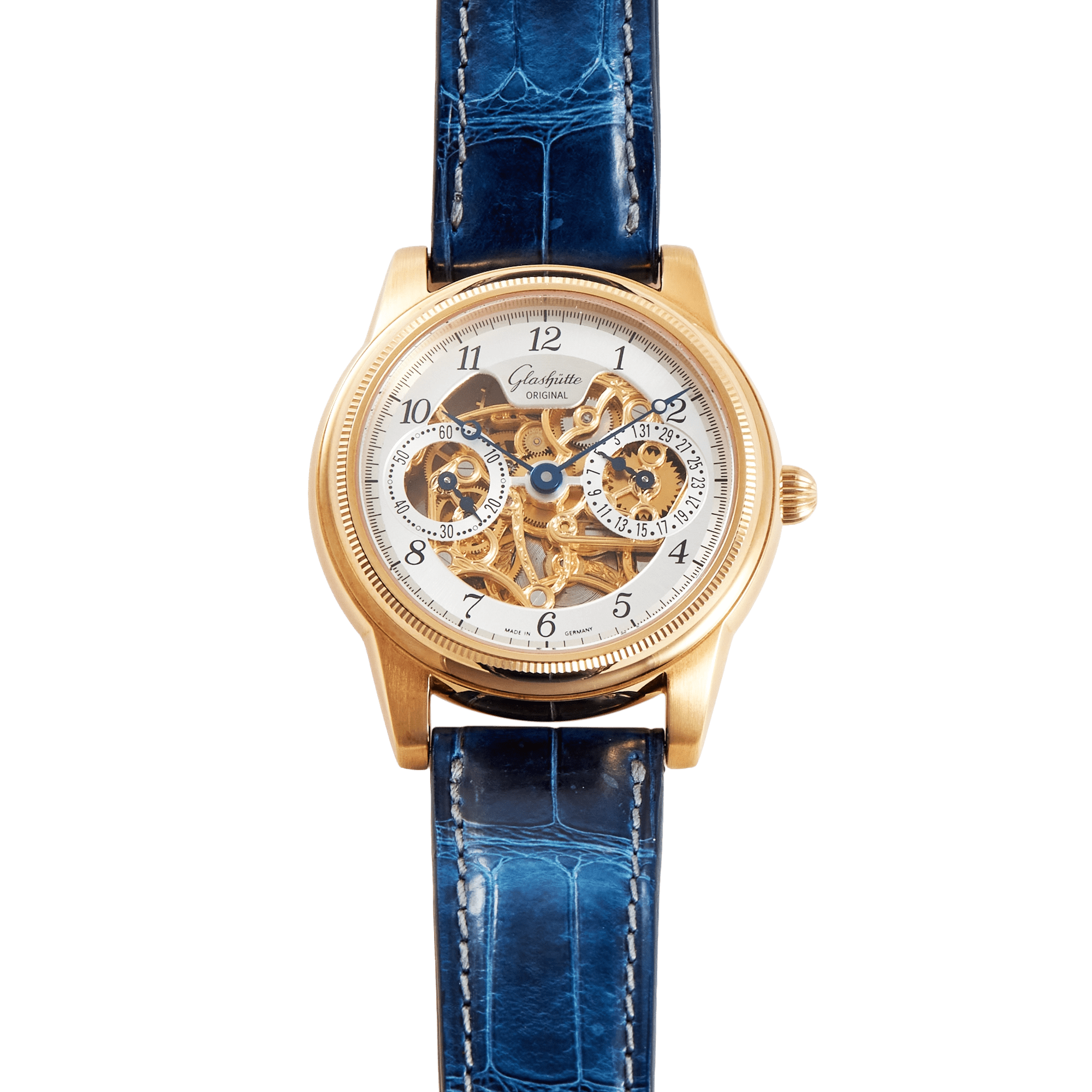 Image of Vintage 1845 Rose Gold Skeleton Dial 39mm