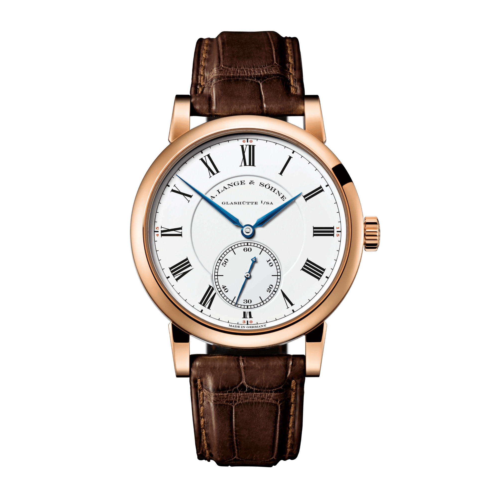 Image of Richard Lange “Pour le Mérite” Rose Gold White Dial 40mm