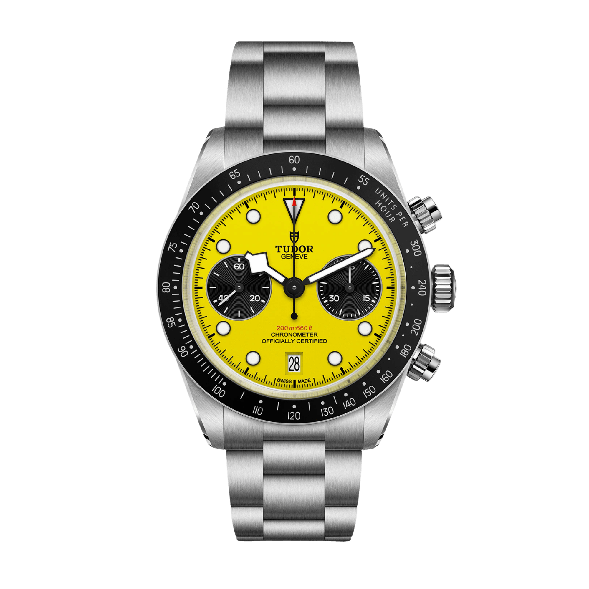 Image of Black Bay Chrono "Bumblebee" Steel Yellow Dial 39mm