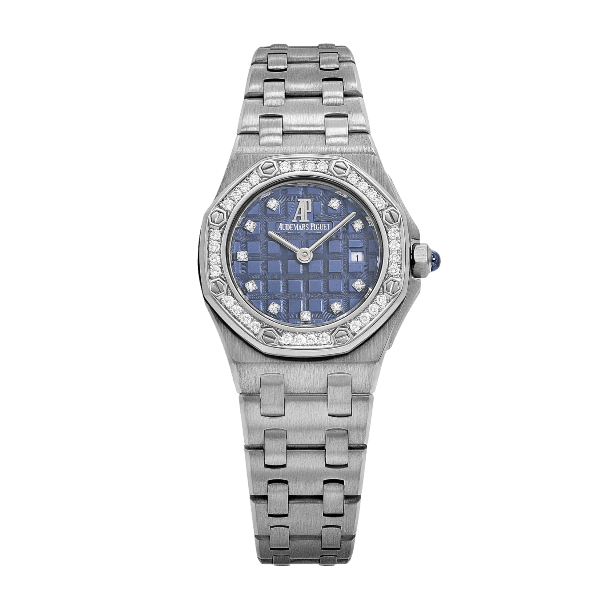 Image of Vintage Royal Oak Offshore Ladies White Gold Diamond Blue Dial 29mm