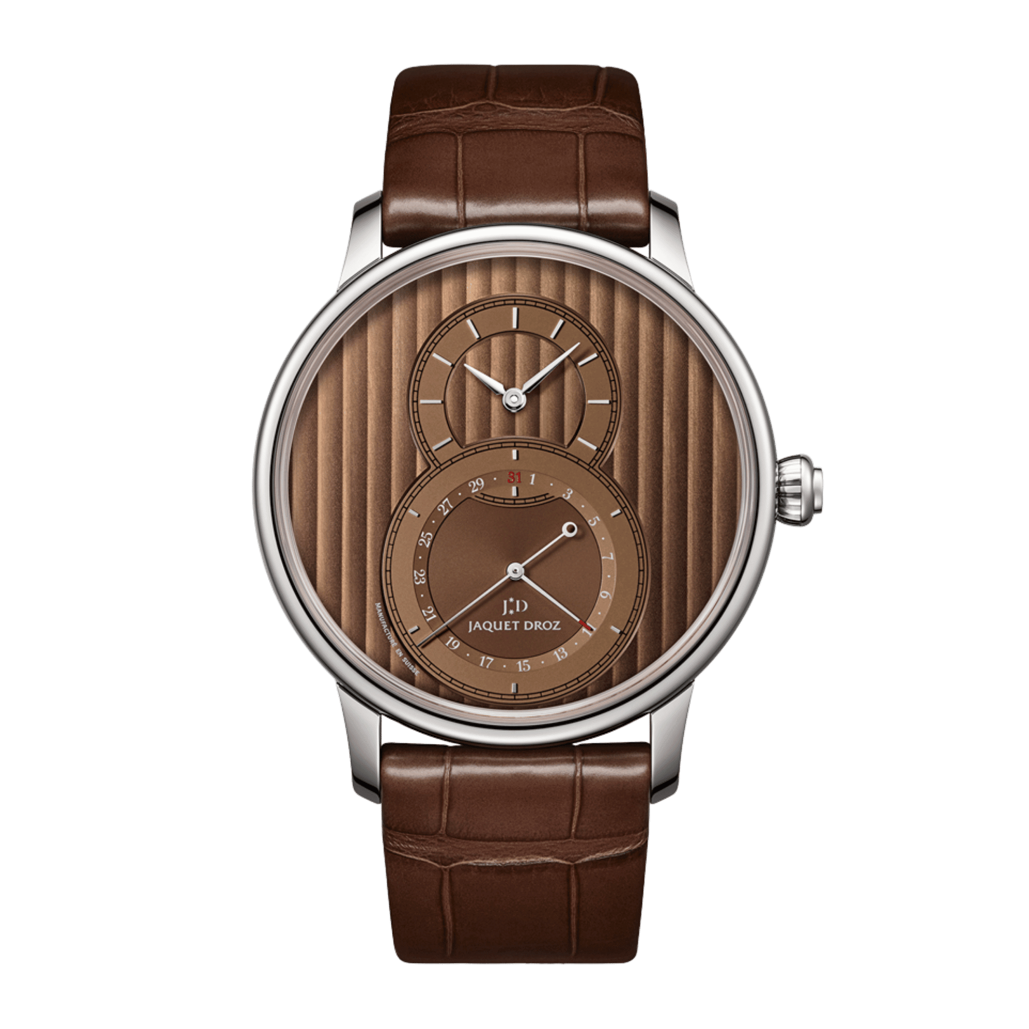 Image of Grande Seconde Quantieme Steel Brown Dial 43mm