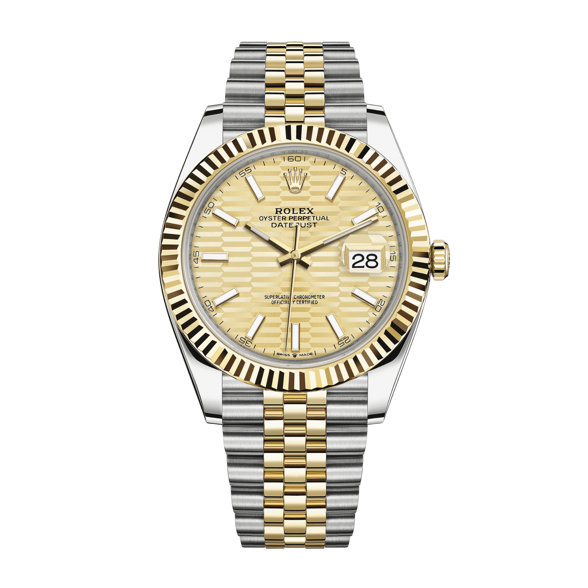 Image of Datejust Yellow Gold & Steel Jubilee Champagne Dial 41mm