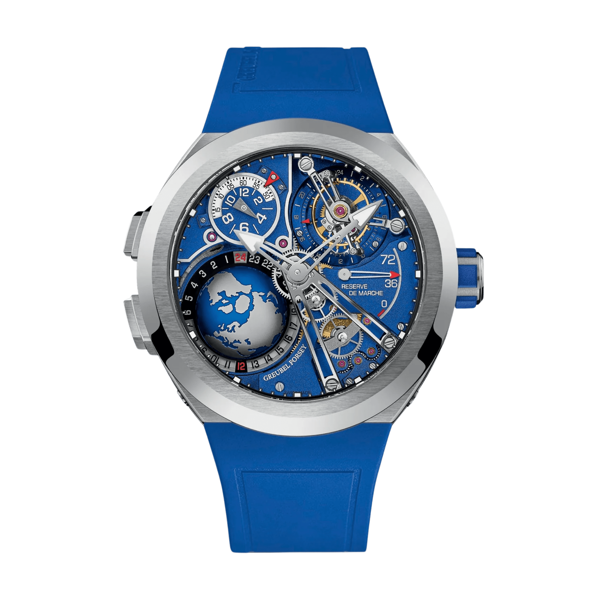 Image of GMT Sport Tourbillon Titanium Blue Dial 45mm
