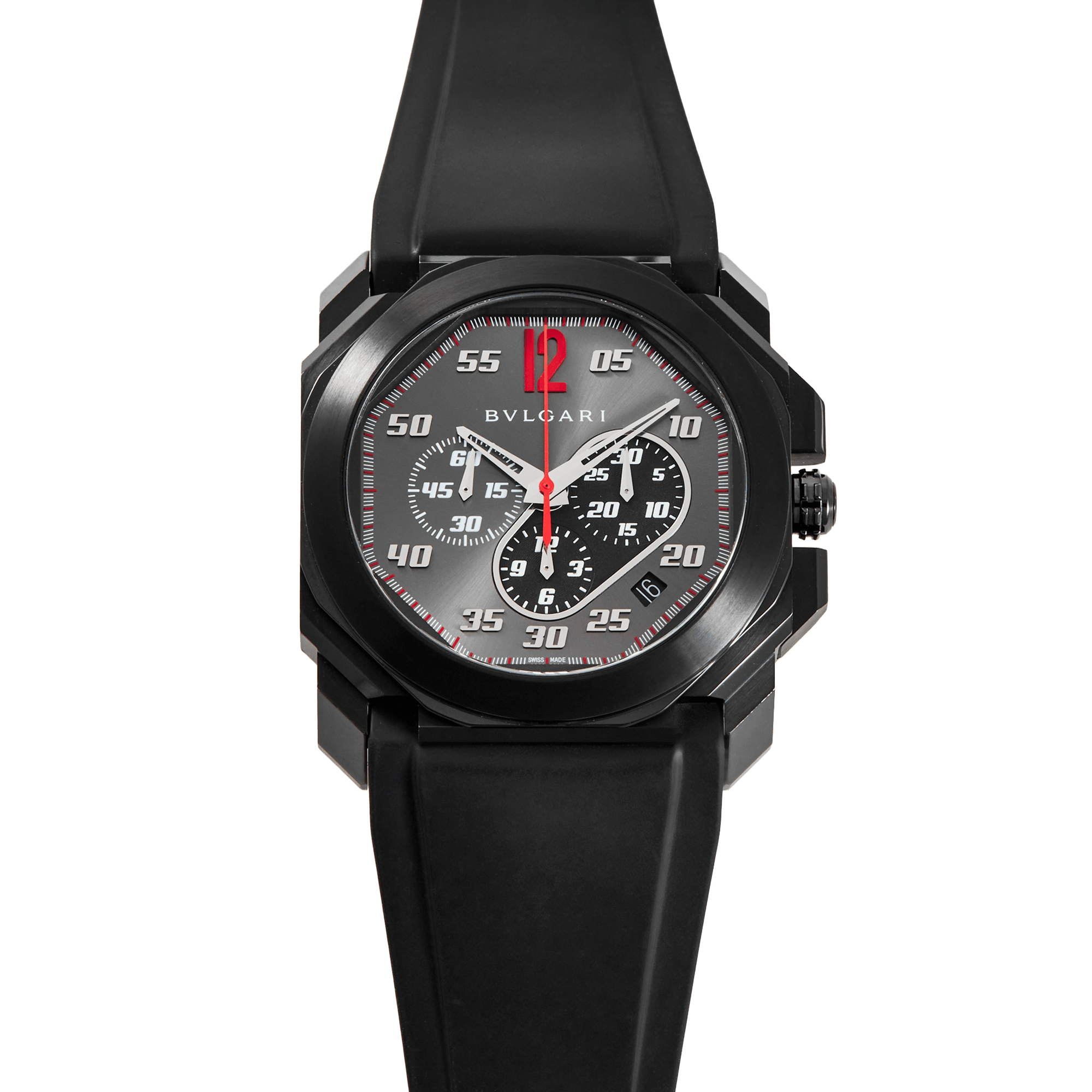 Image of Octo Velocissimo Chronograph "Ken Okuyama" Steel Grey Dial 41mm