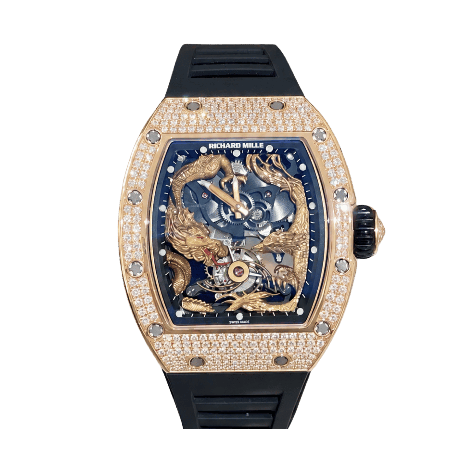 Image of RM57-01 Rose Gold Dragon and Phoenix