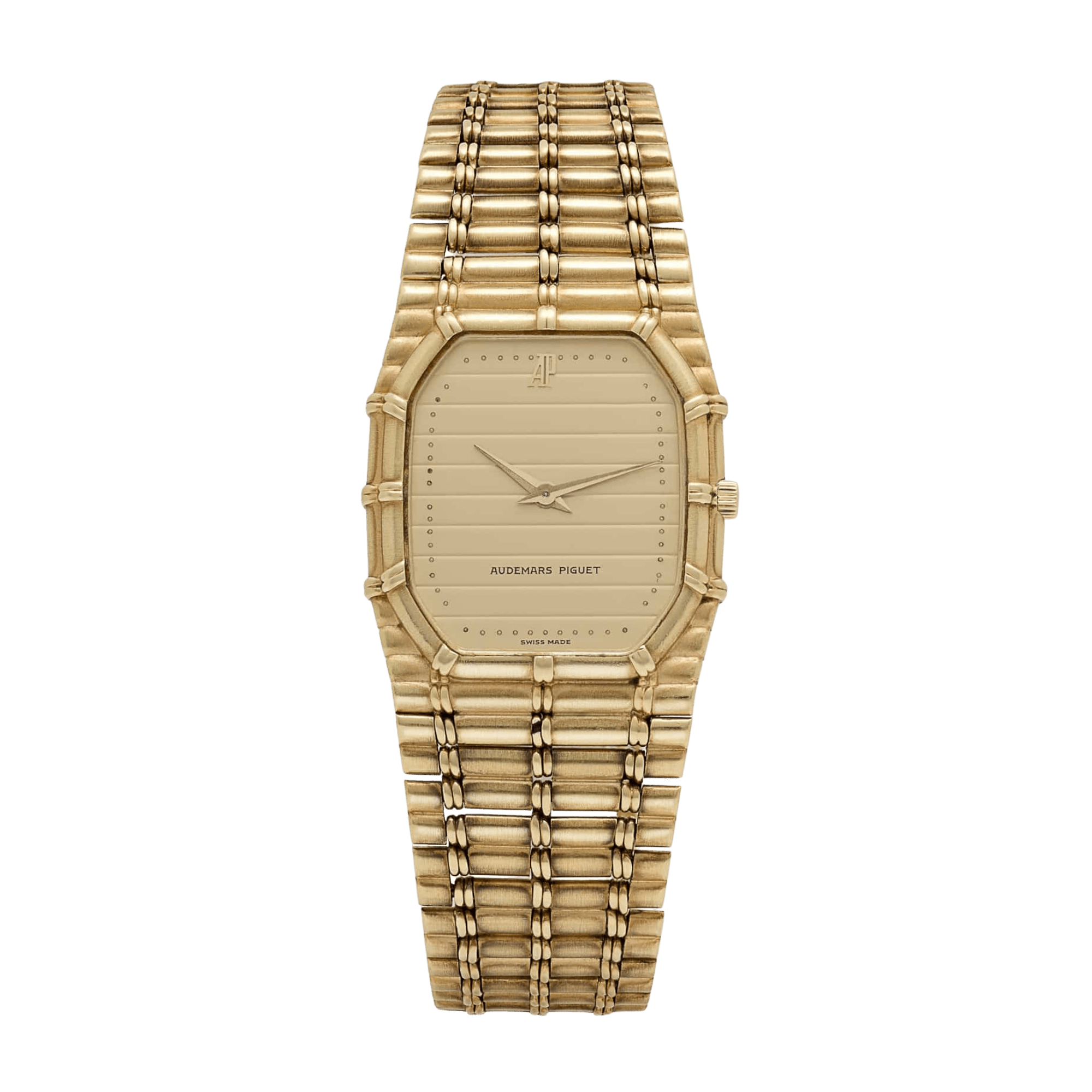Image of Vintage Bamboo Yellow Gold Champagne Dial 27mm