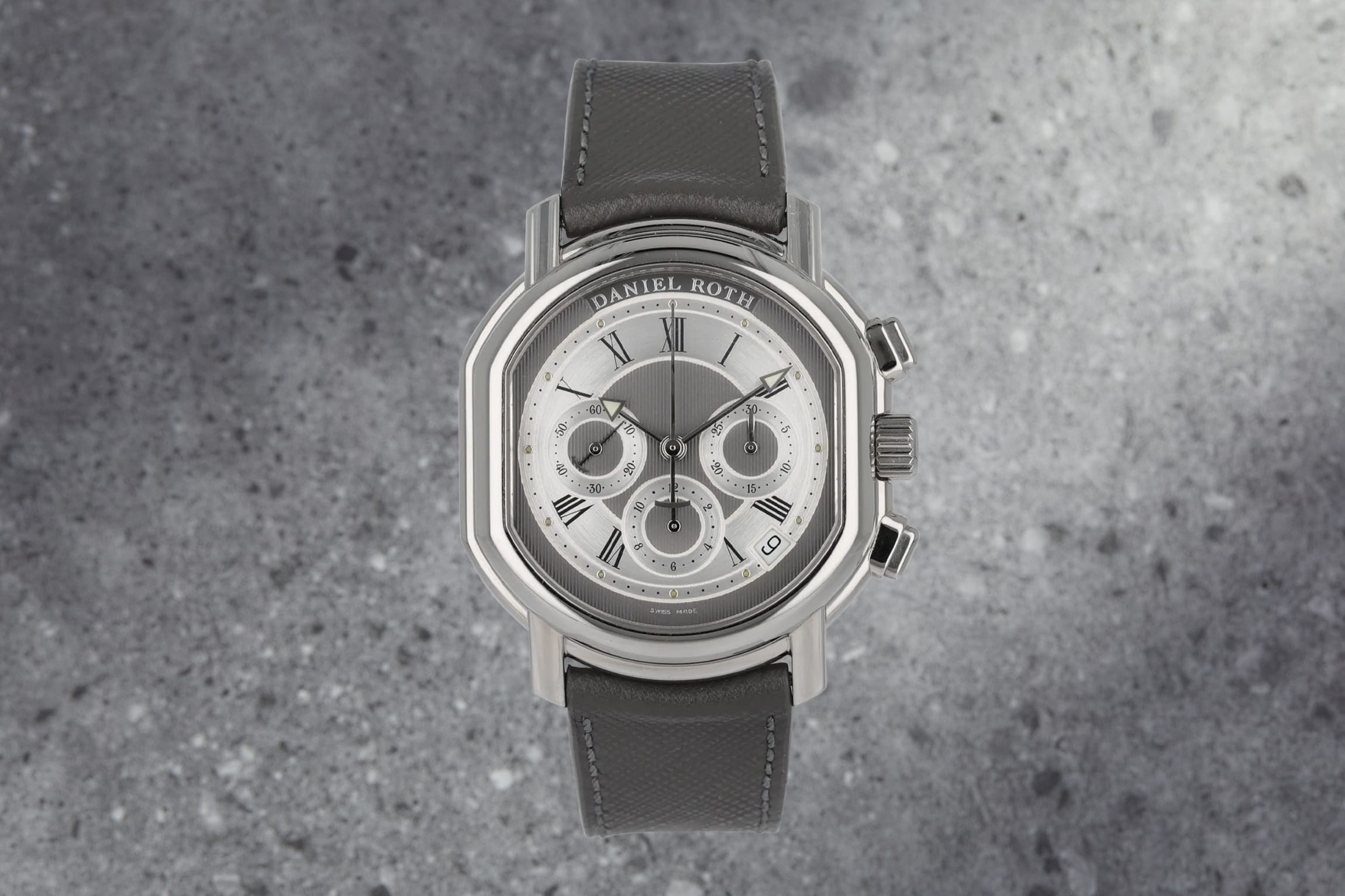 Daniel Roth Masters Chronograph Stainless Steel Silver Dial