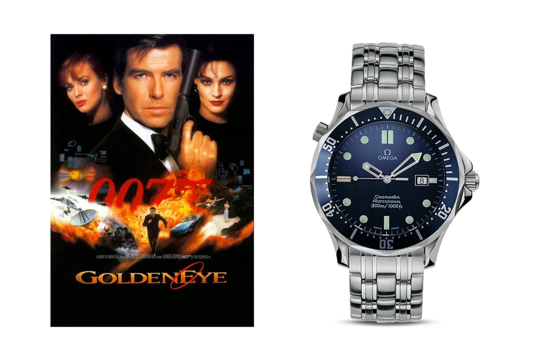The Omega Seamaster got a major design overhaul just in time for James Bond to strap it on in 1995's Goldeneye