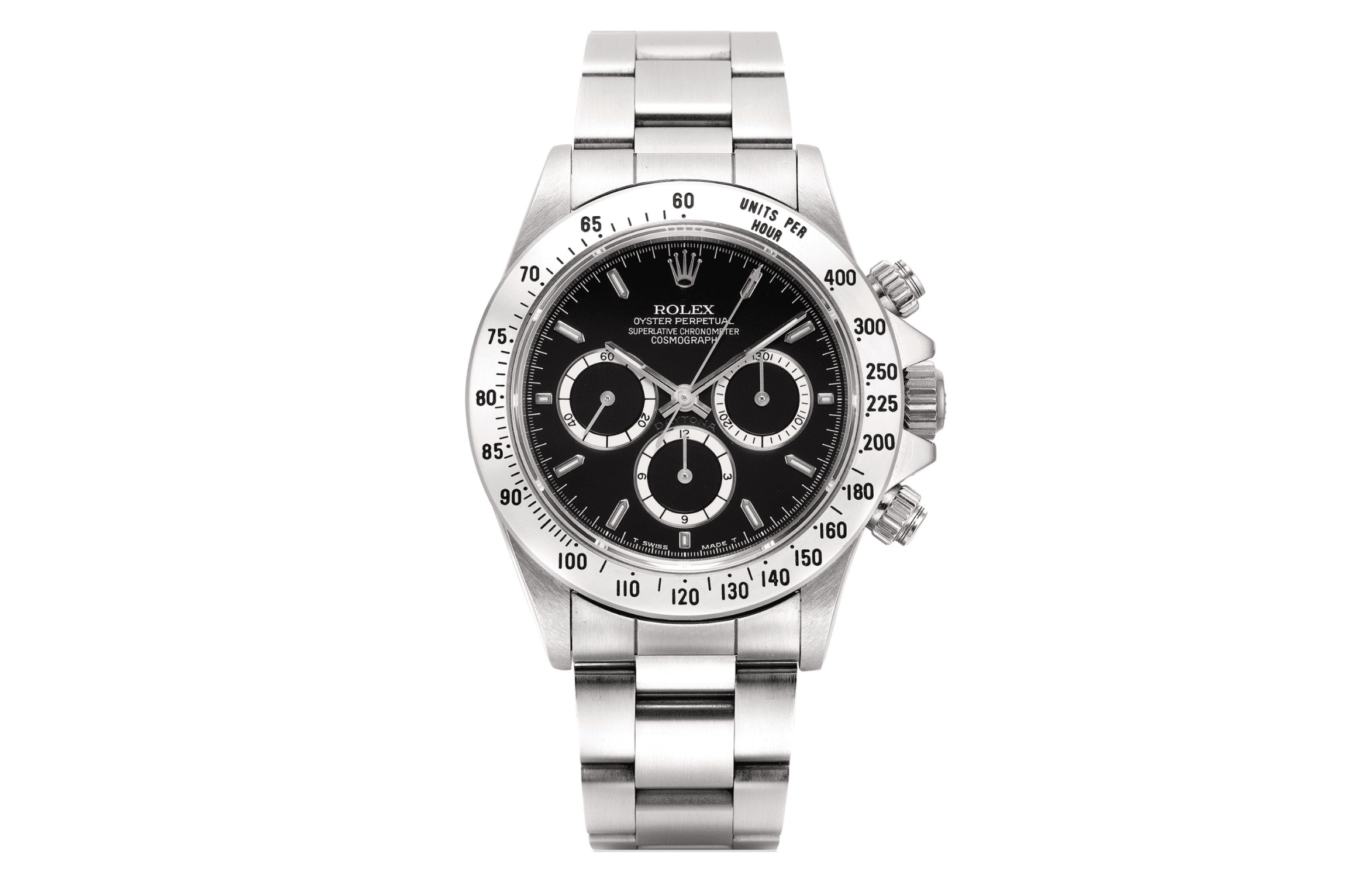 A Rolex Cosmograph Daytona ‘Zenith’ Ref. 16520 featuring the Mk2 black dial Photo: Phillips 