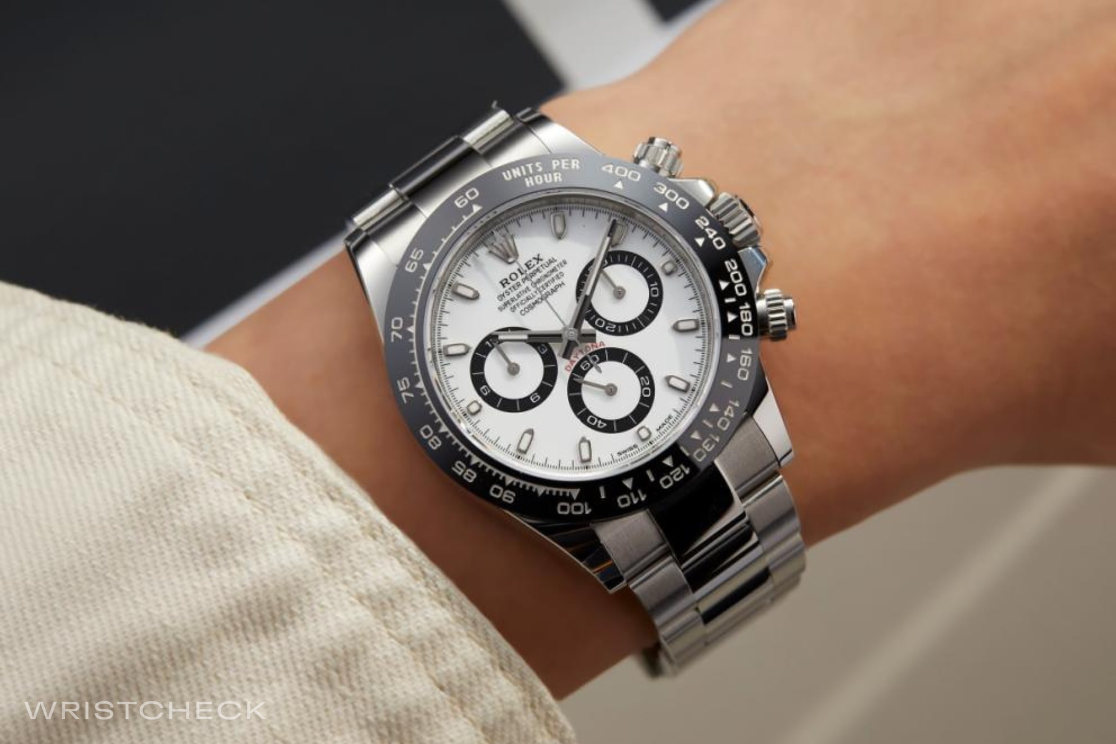 Daytona Stainless Steel White Dial "Panda"