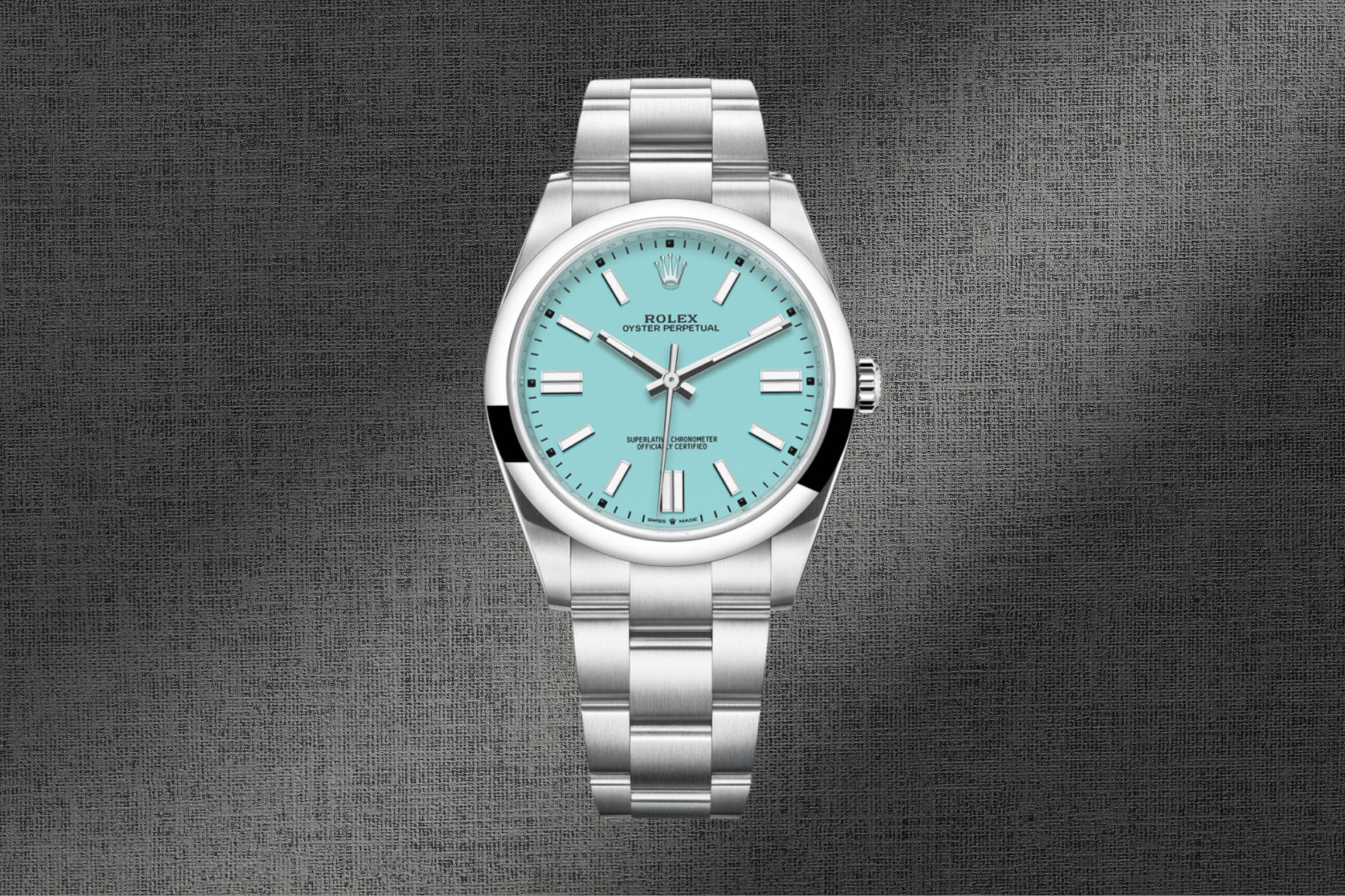 Rolex Oyster Perpetual 41 Stainless Steel Turquoise Dial