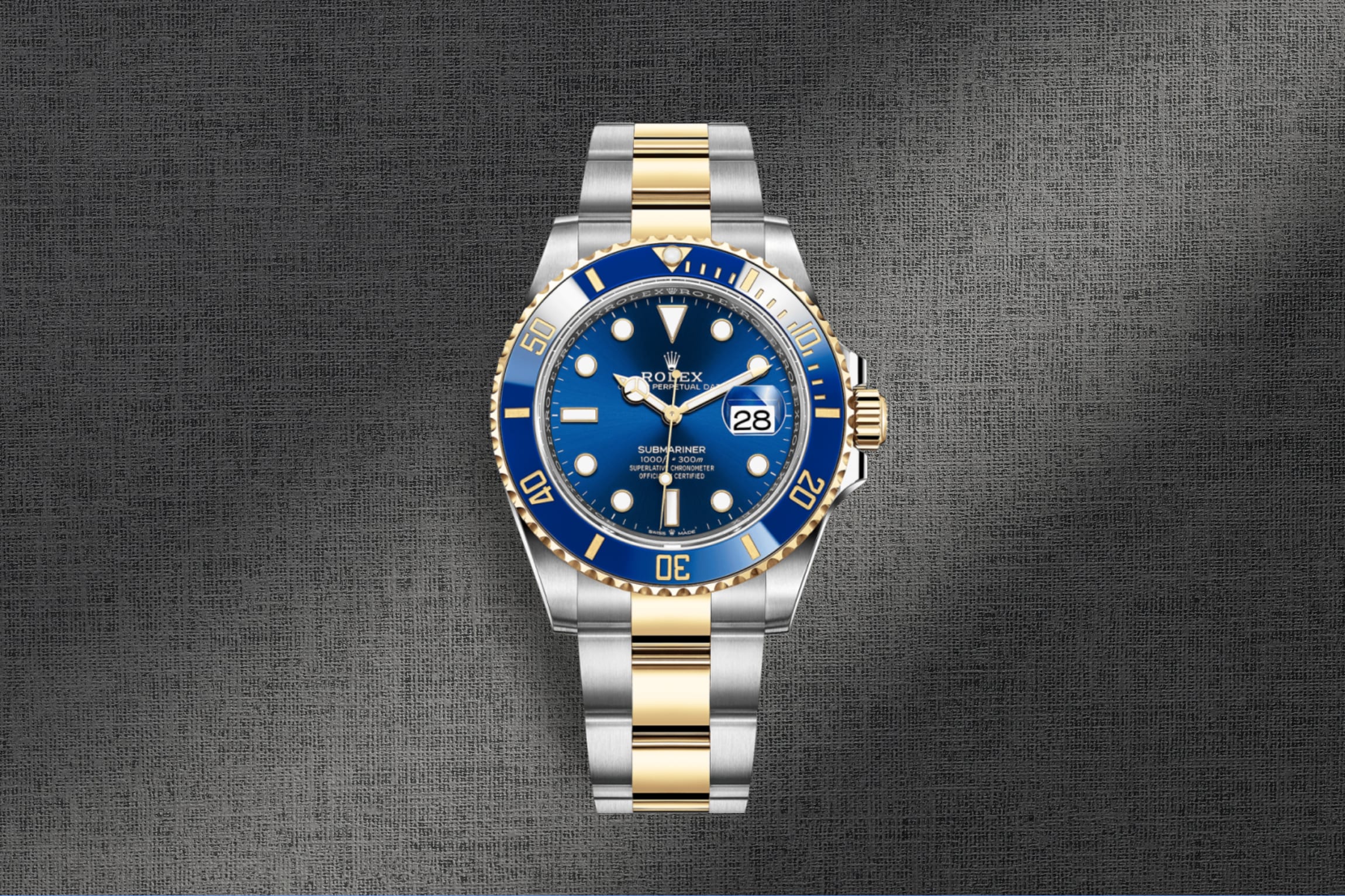 Rolex Submariner Yellow Gold & Stainless Steel Blue Dial