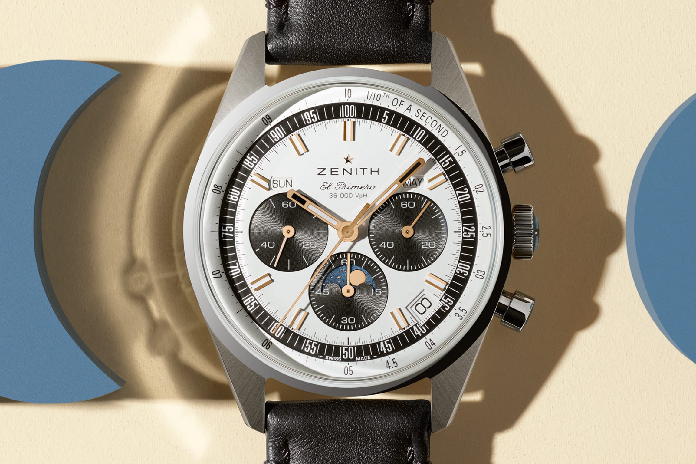 Zenith Chronomaster Original Triple Calendar silver dial