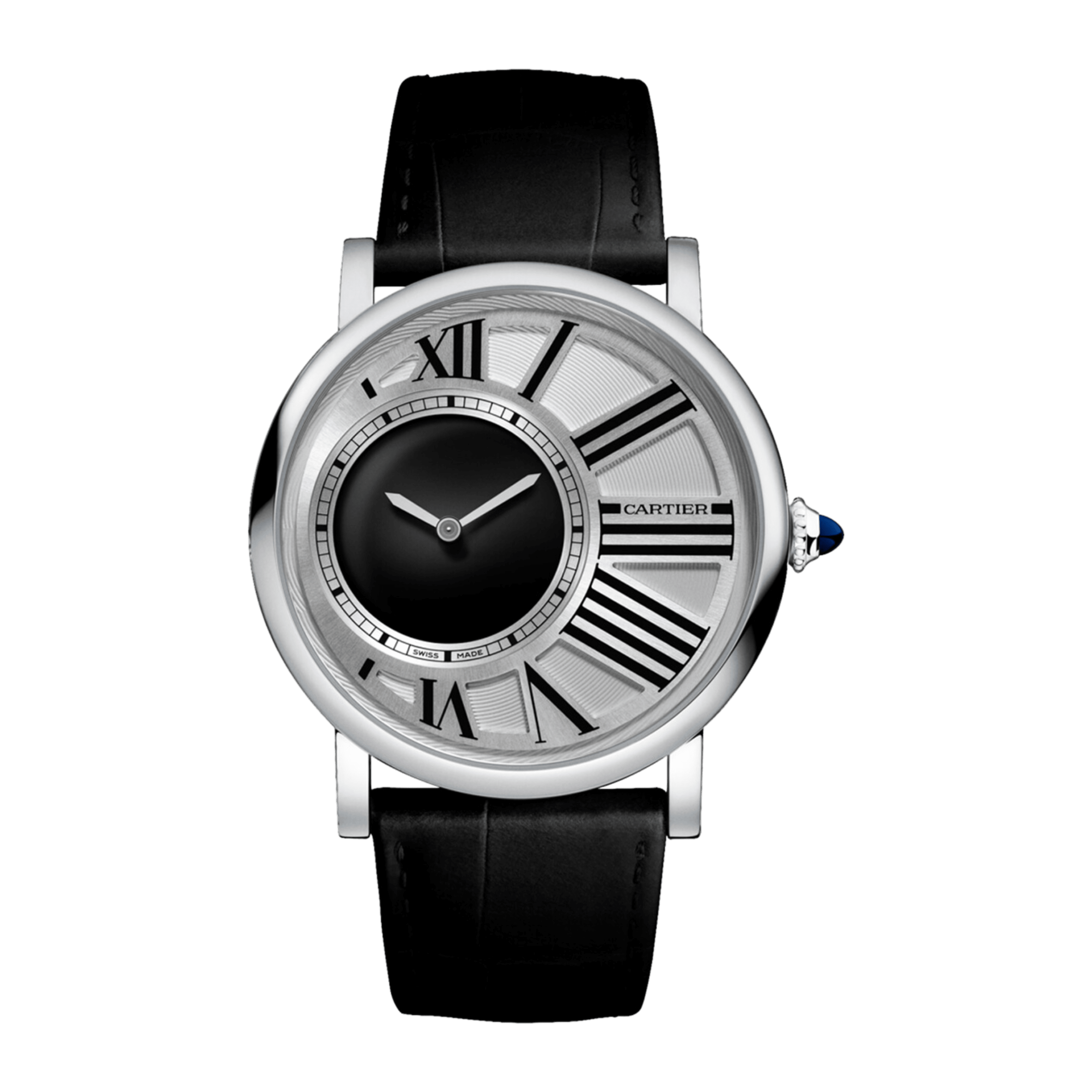 Rotonde de Cartier Mysterious Hours White Gold Silver Dial 42mm Product Image