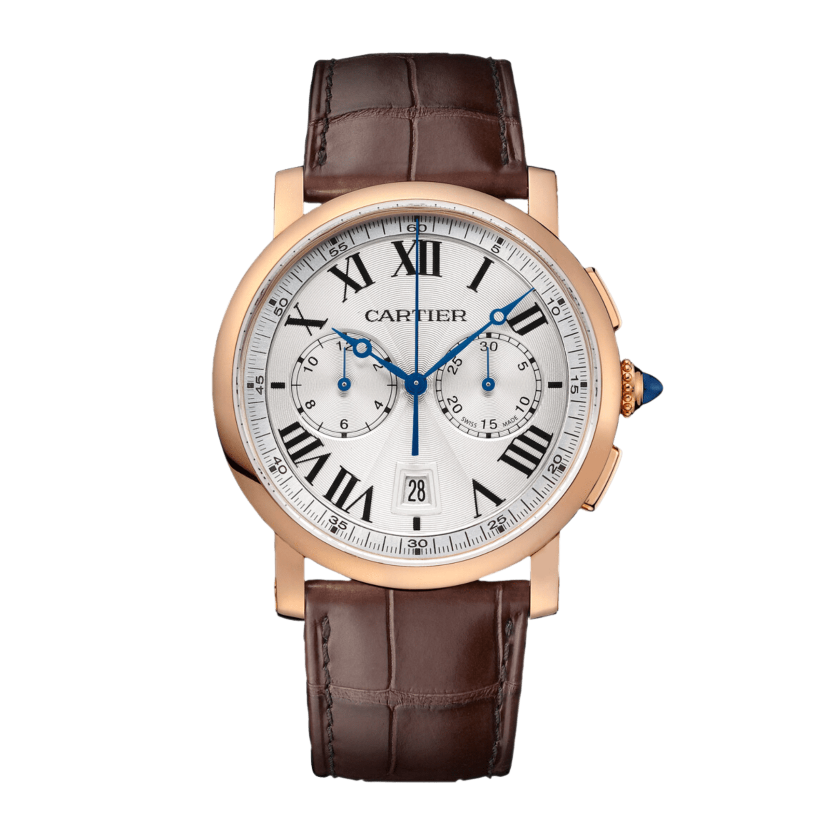 Rotonde de Cartier Chronograph Rose Gold Silver Dial 40mm Product Image