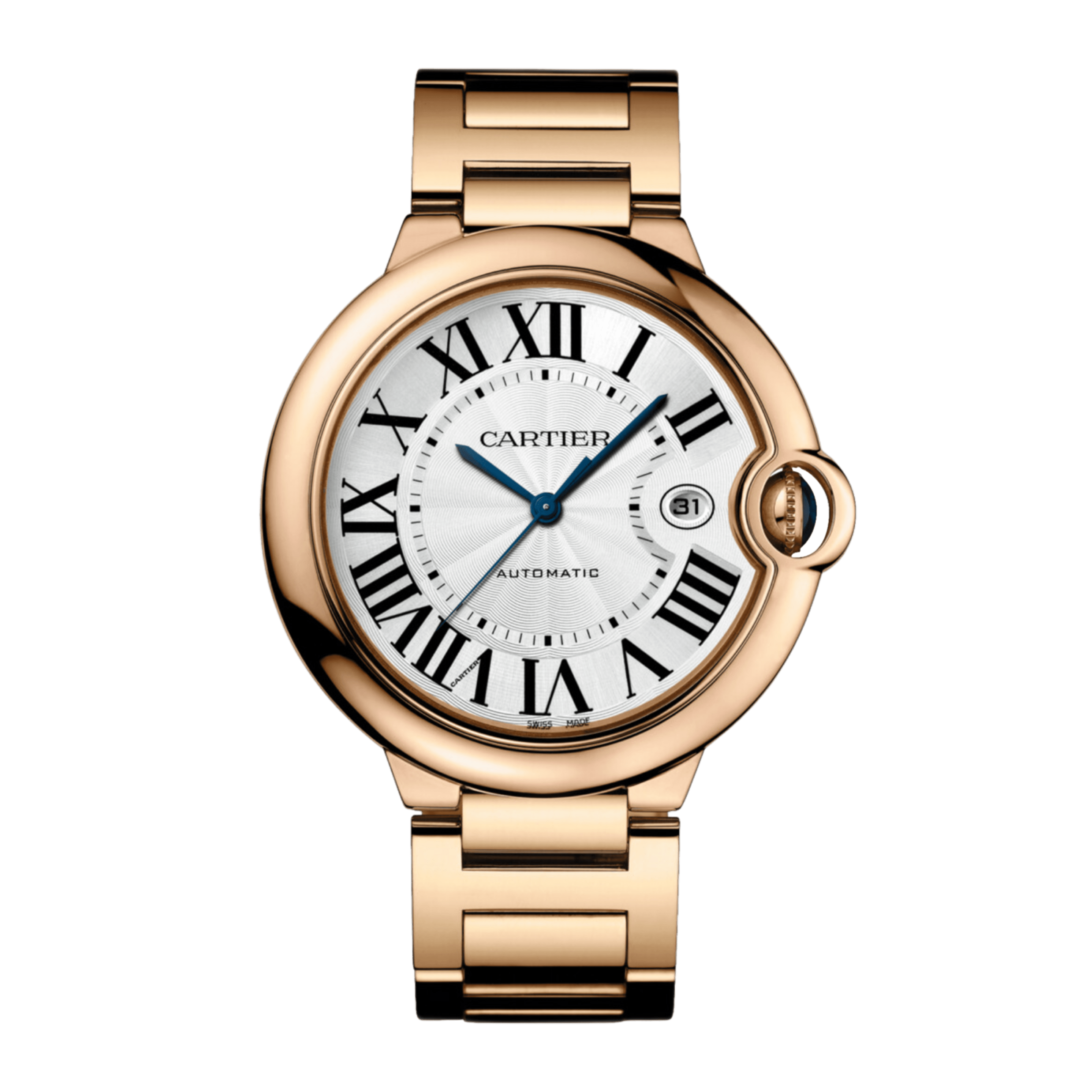 Ballon Bleu de Cartier Rose Gold Silver Dial 42mm Product Image