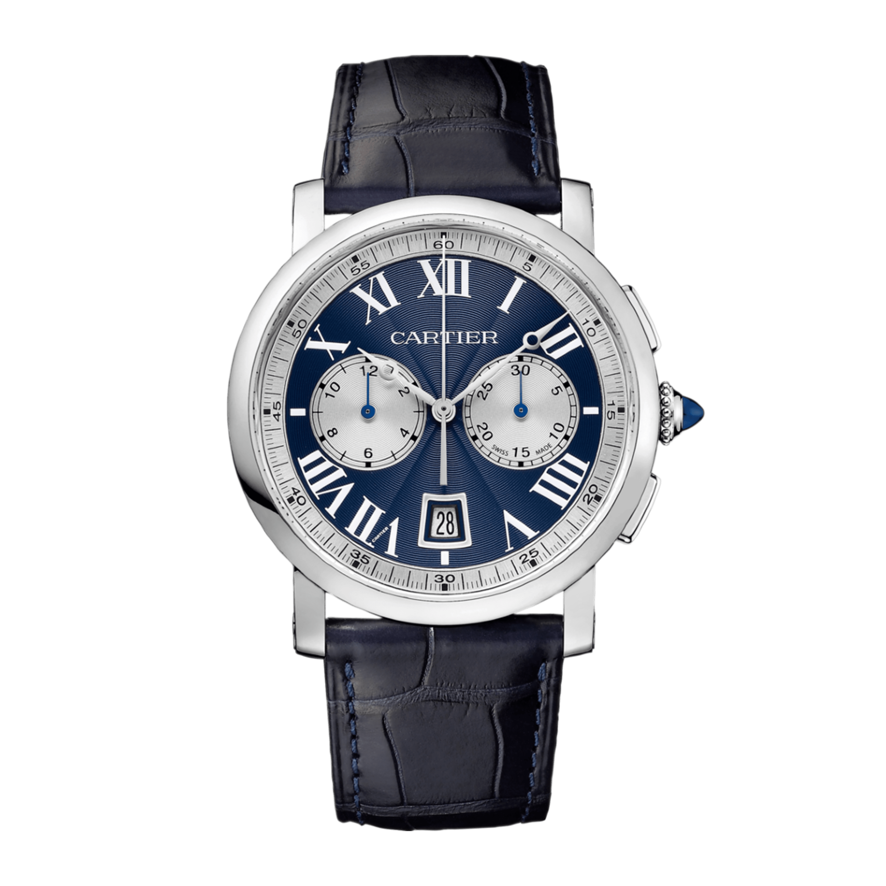Rotonde de Cartier Chronograph White Gold Blue Dial 40mm Product Image