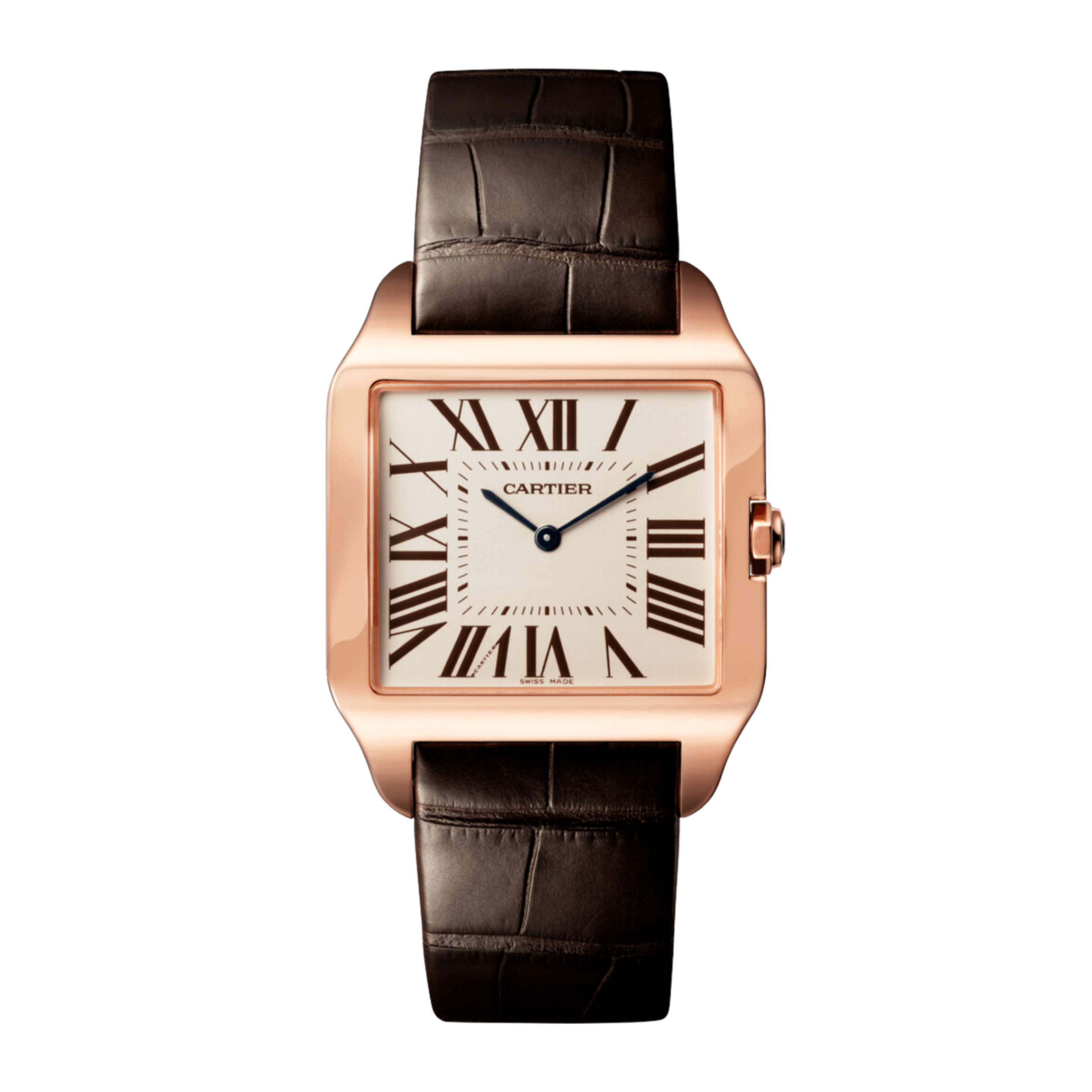 Santos-Dumont Santos Dumont Rose Gold Silver Dial 34mm Product Image