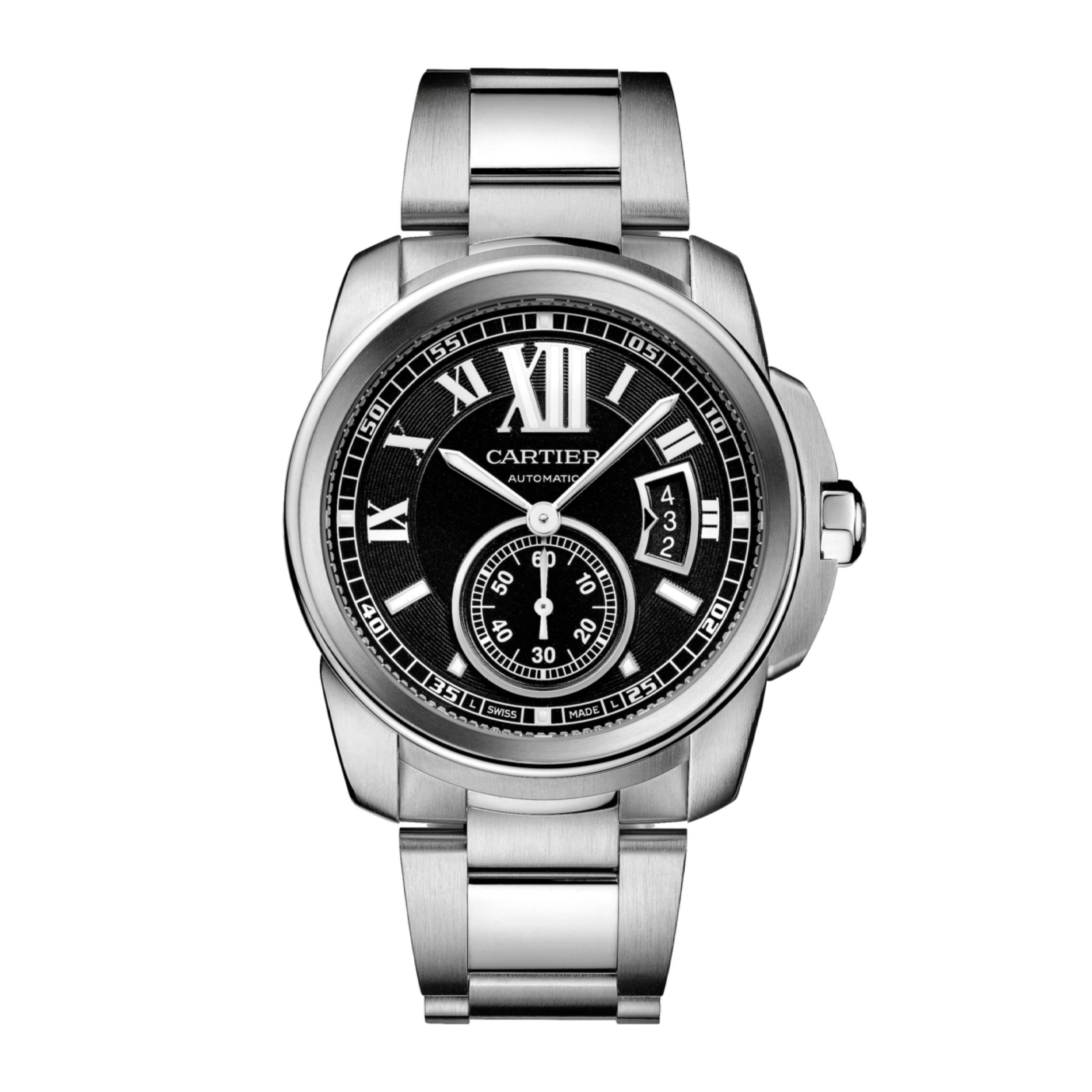 Cartier Calibre de Cartier Steel Black Dial 42mm W7100016 - Make