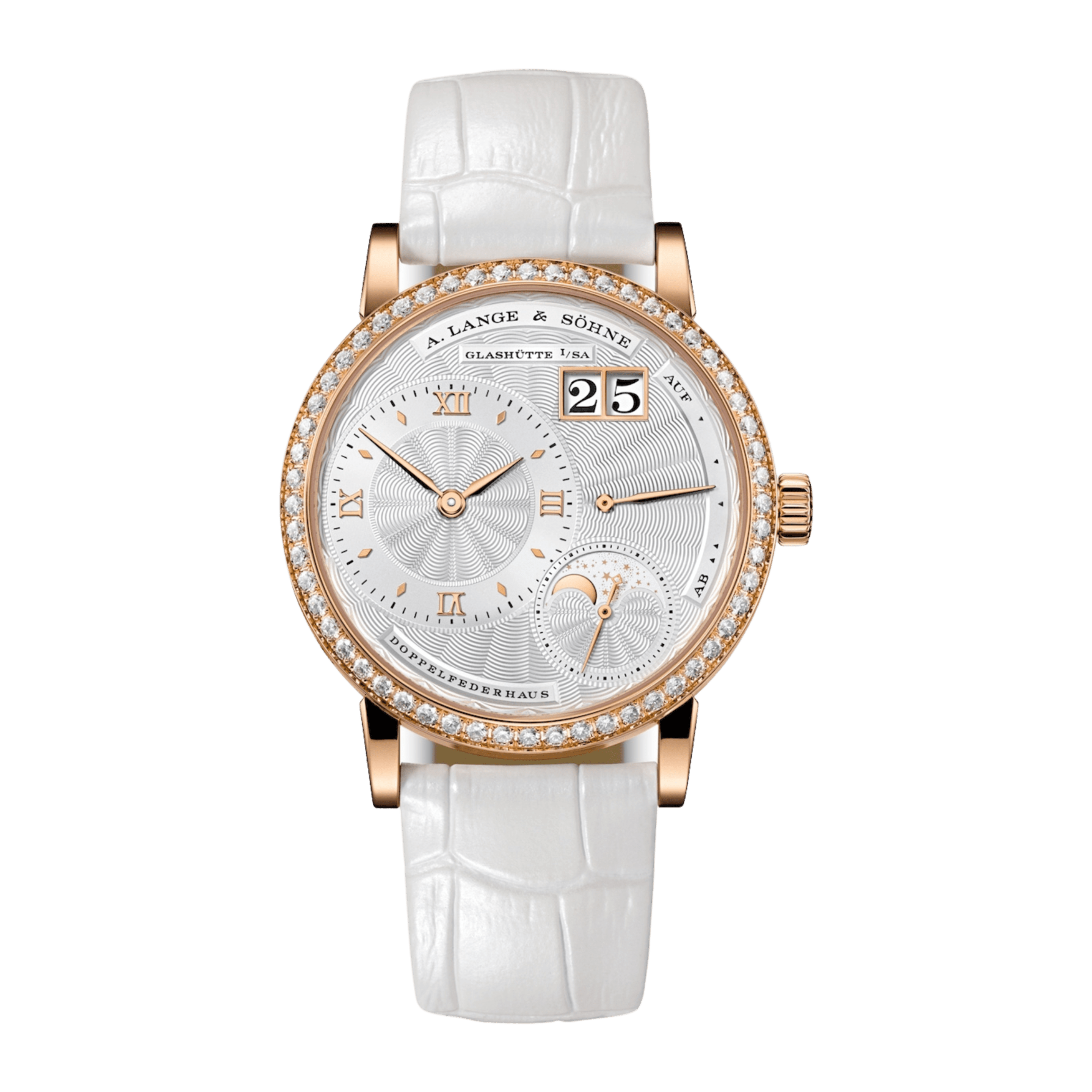 Lange 1 Moonphase Rose Gold Silver Dial 36mm Product Image