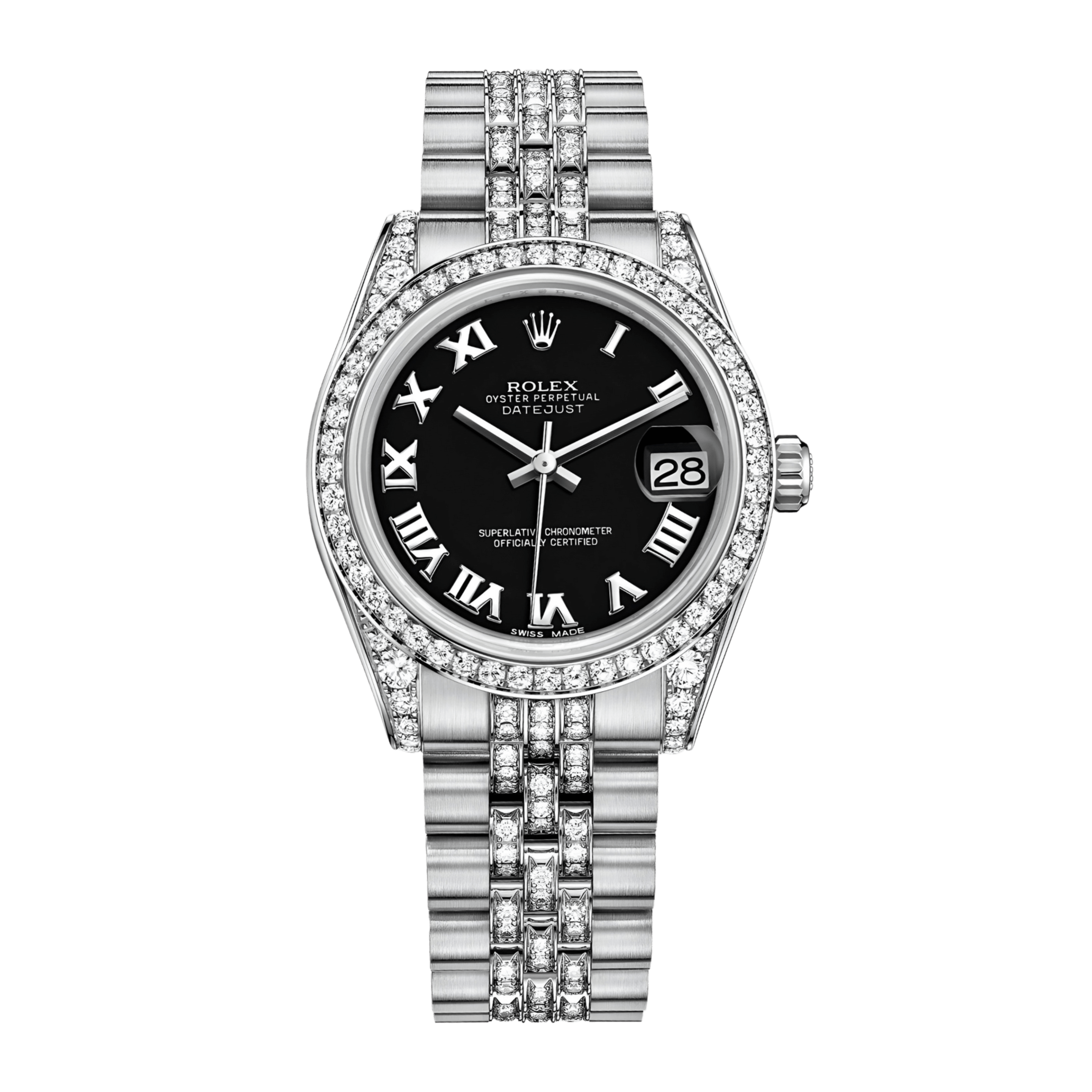 Datejust White Gold Diamond Jubilee Black Dial 31mm Product Image