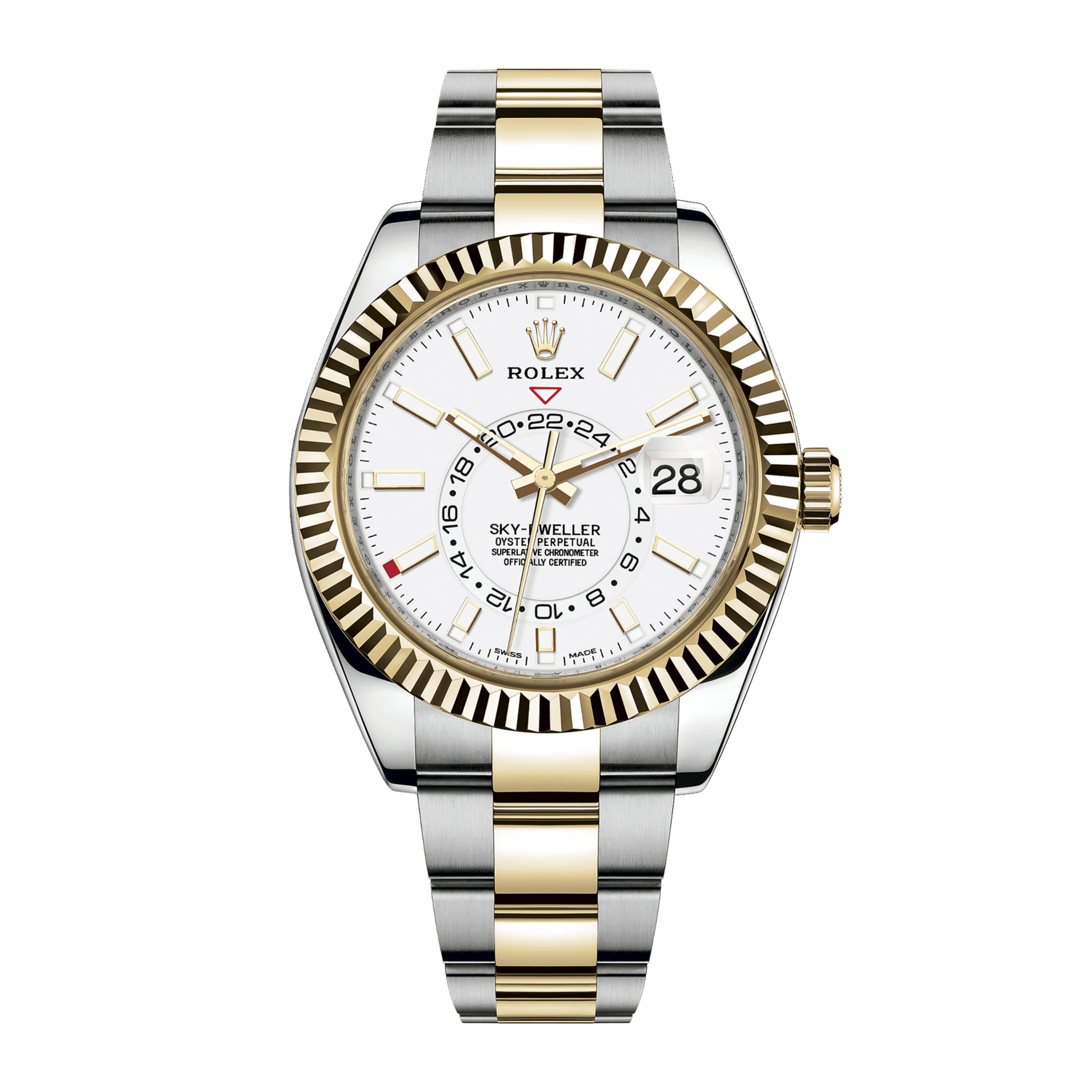Sky-Dweller Yellow Gold & Steel White Dial 42mm Product Image