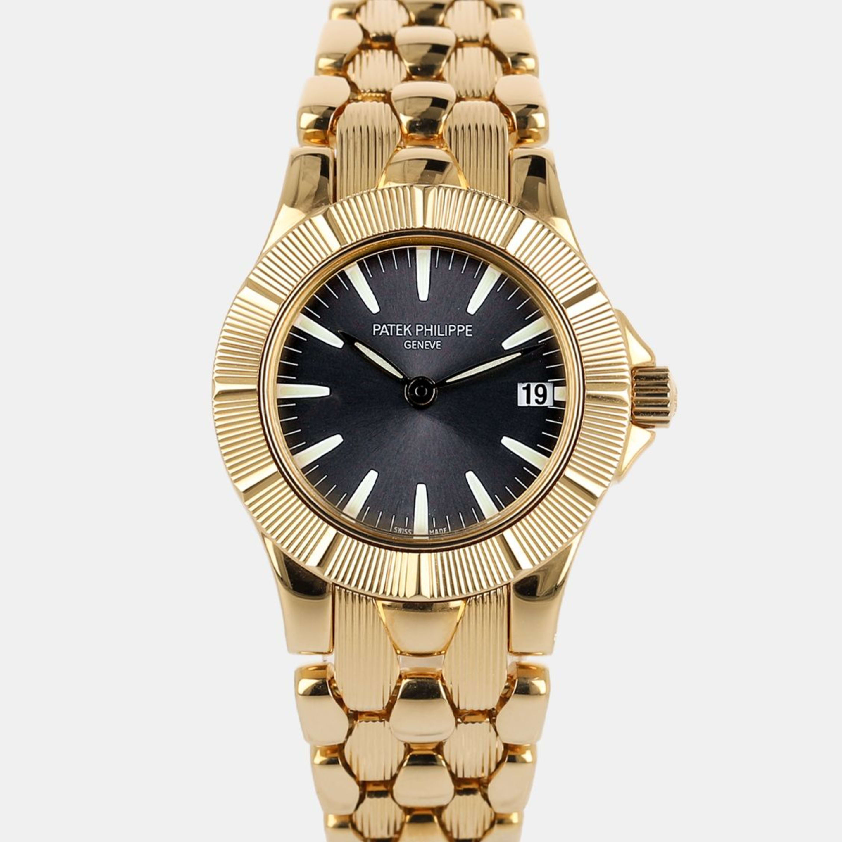 Neptune Ladies Yellow Gold Grey Dial 27mm Product Image