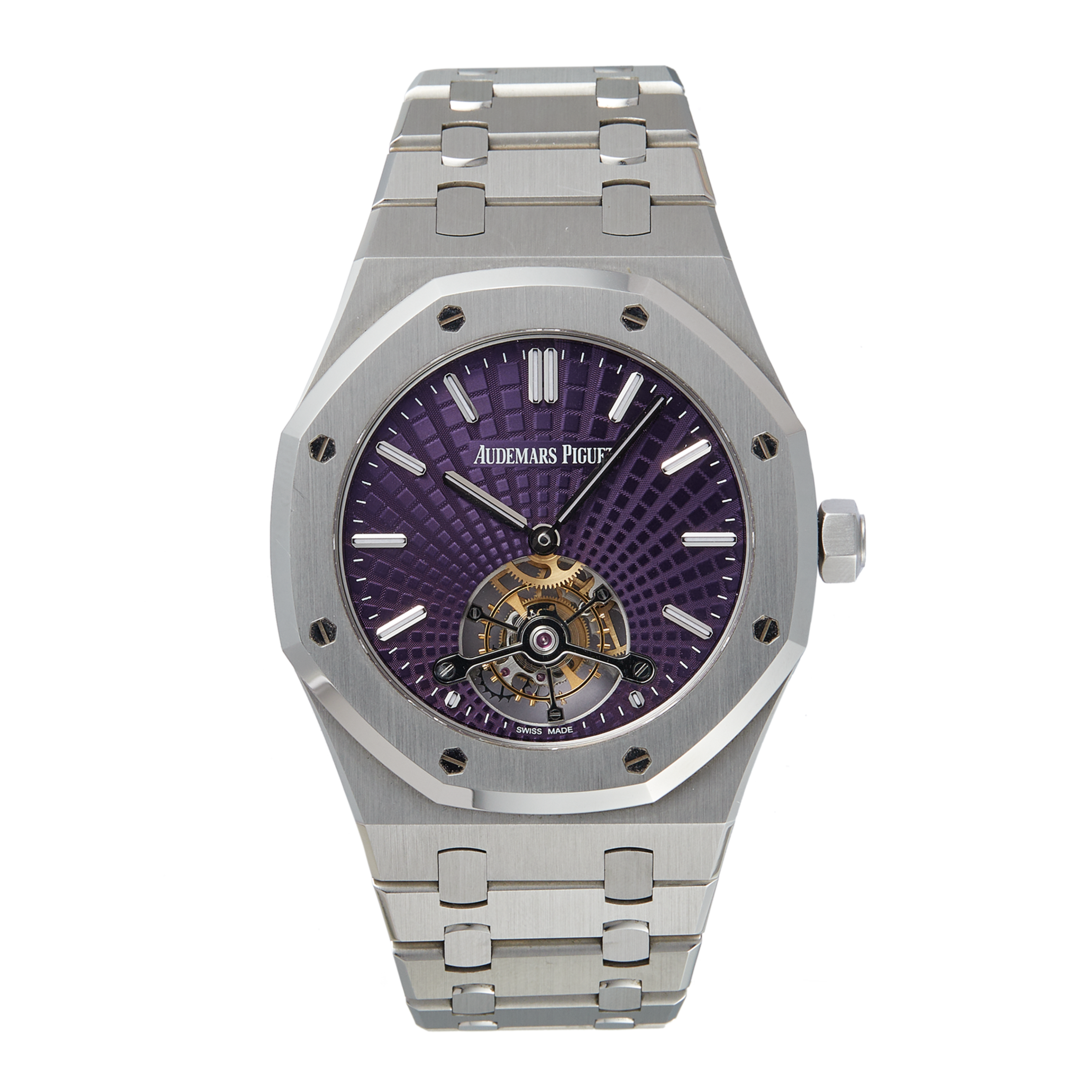 Royal Oak Tourbillon Extra-Thin Steel Purple Dial 41mm Product Image