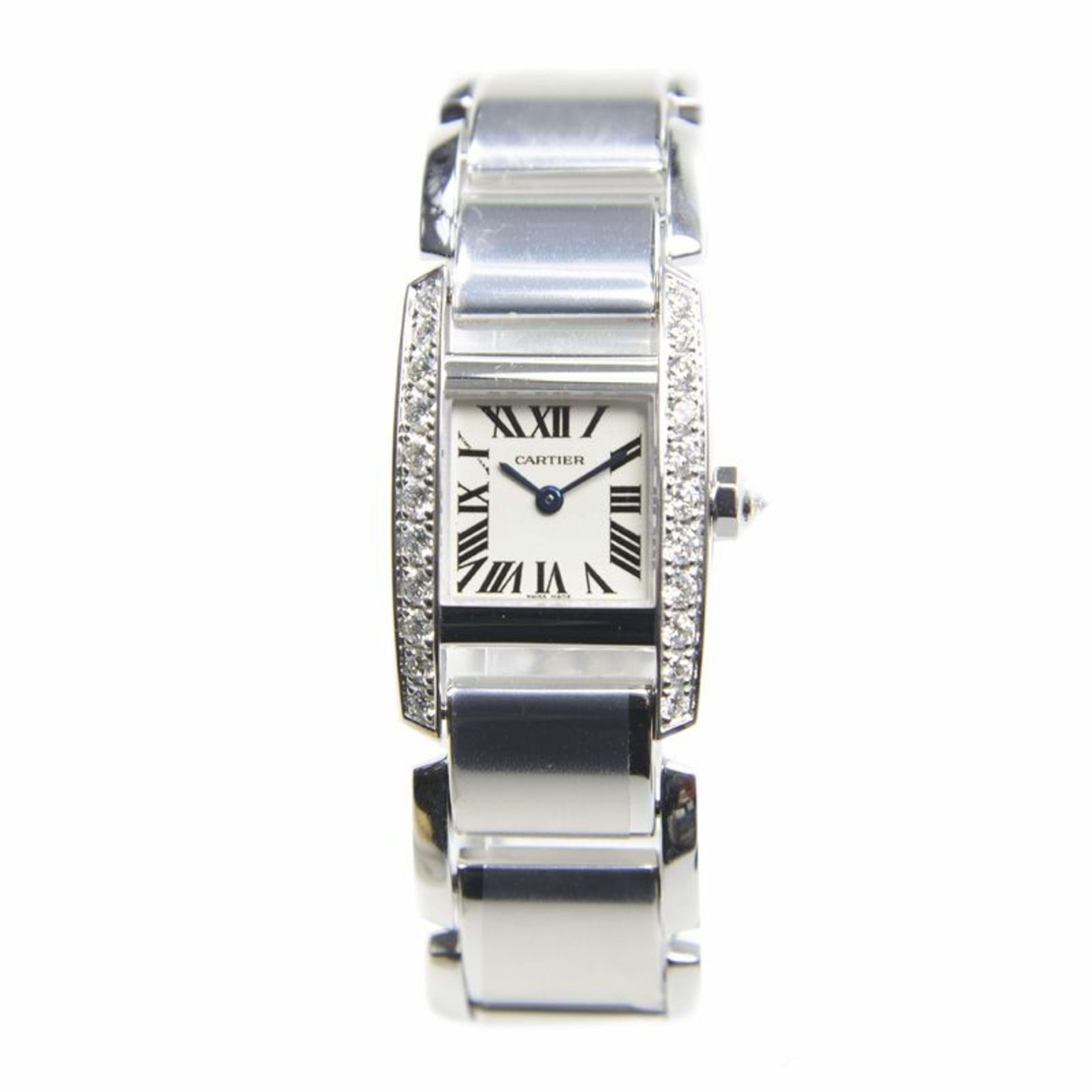 Tank White Gold Diamond White Dial 20mm Product Image