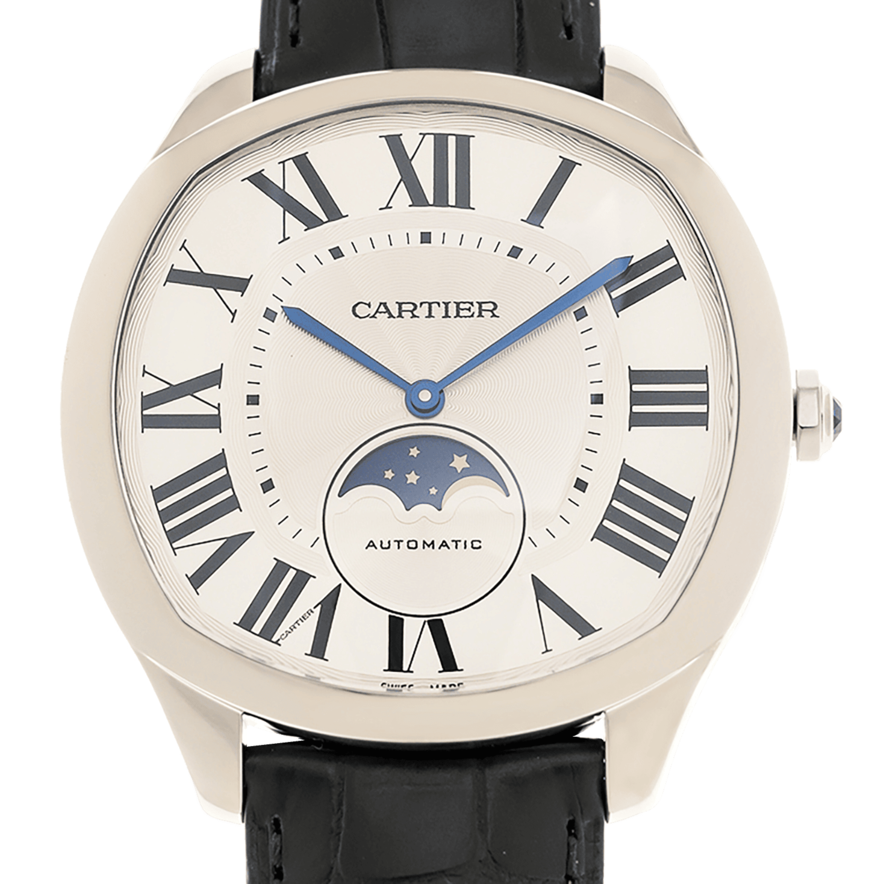 Drive de Cartier Steel Moonphase Silver Dial 41mm Product Image