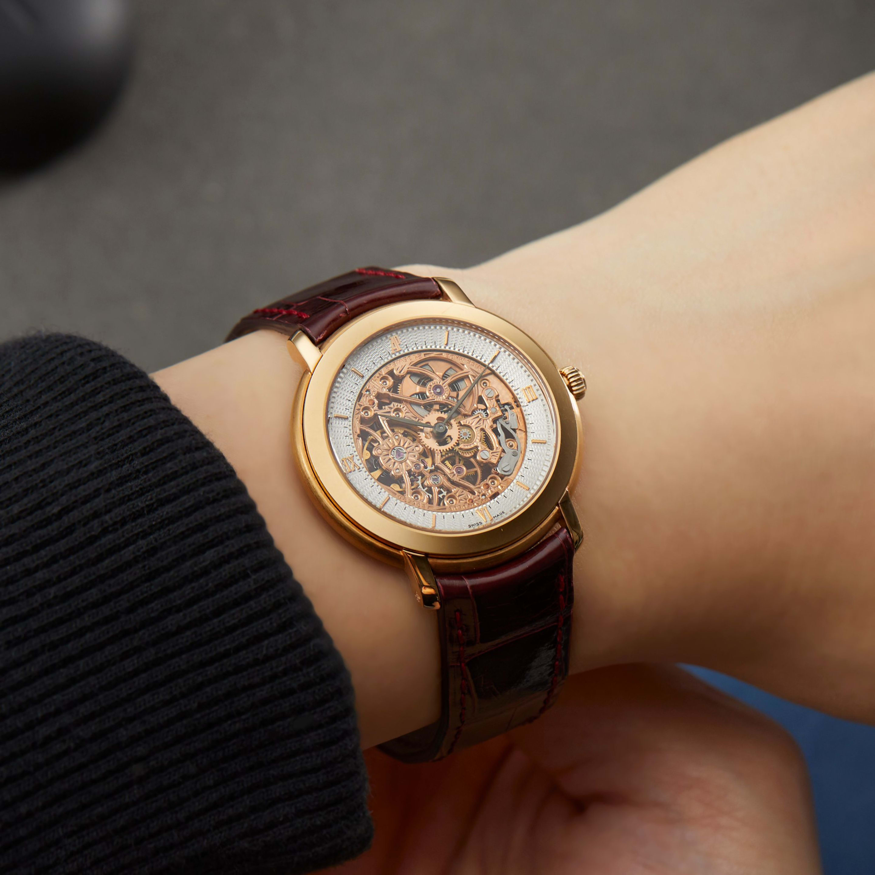 Audemars Piguet Jules Audemars Skeleton Rose Gold Skelton Dial