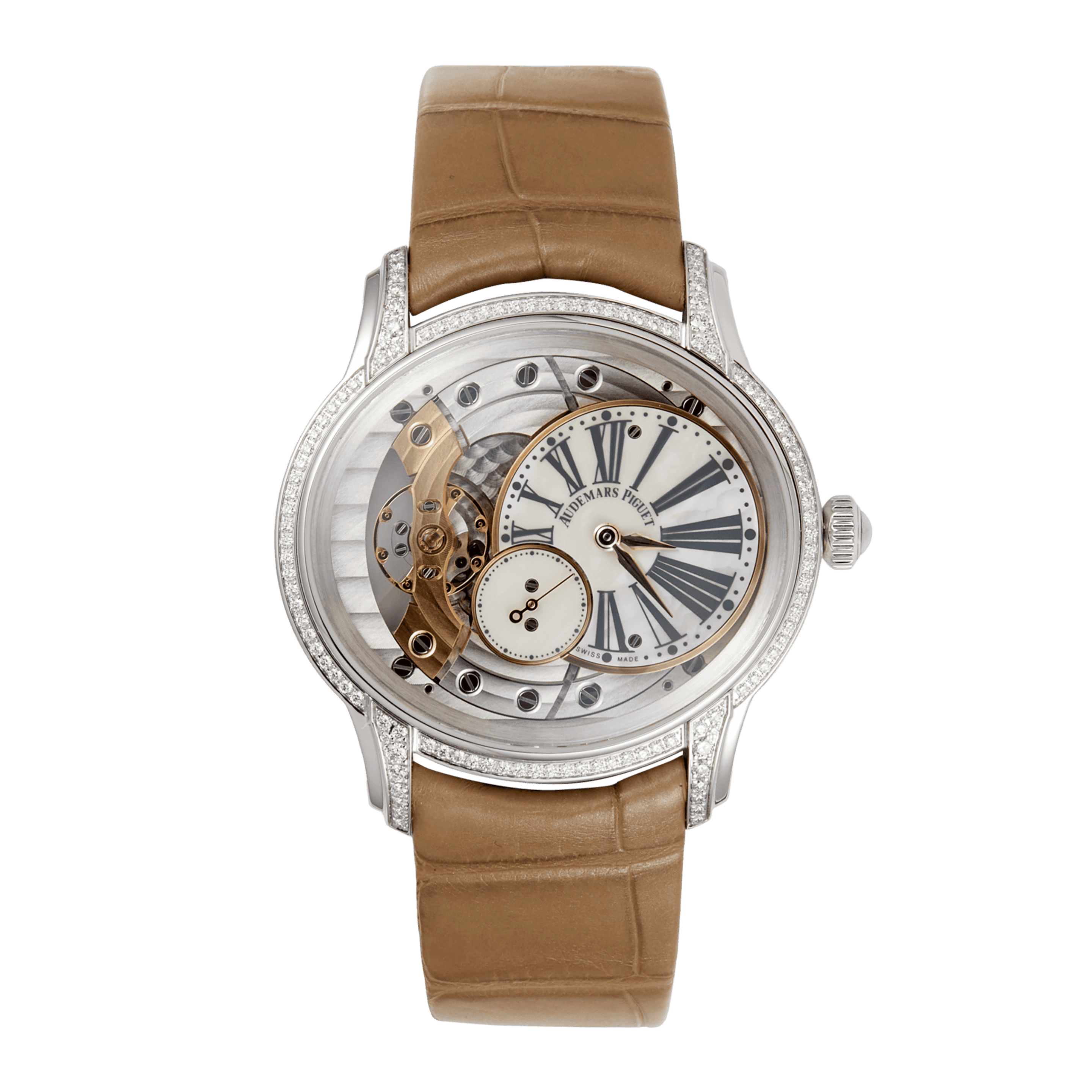 Audemars Piguet Millenary White Gold Diamond Mother of Pearl Dial