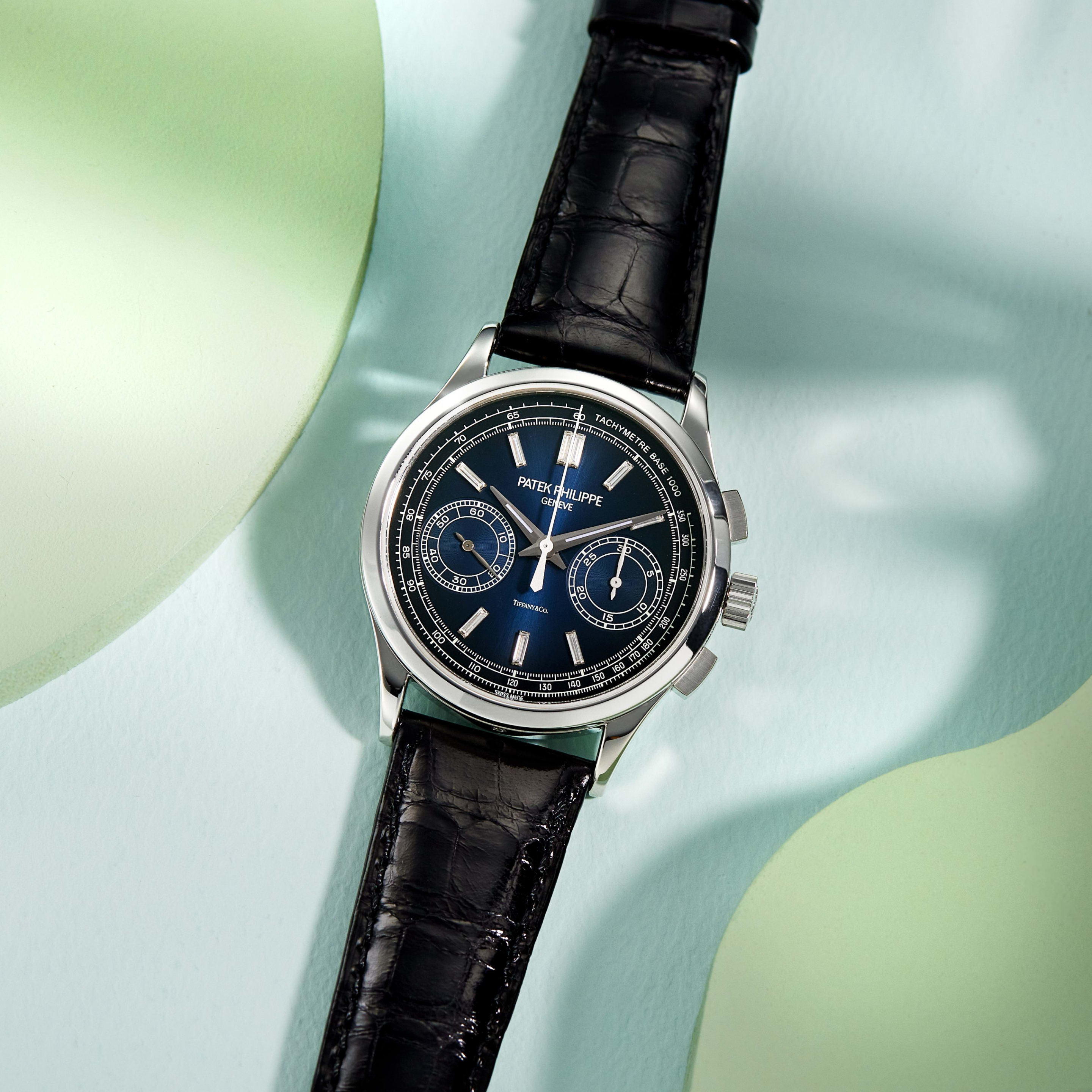 Complications Chronograph Platinum Blue Dial "Tiffany & Co." 39mm Product Image