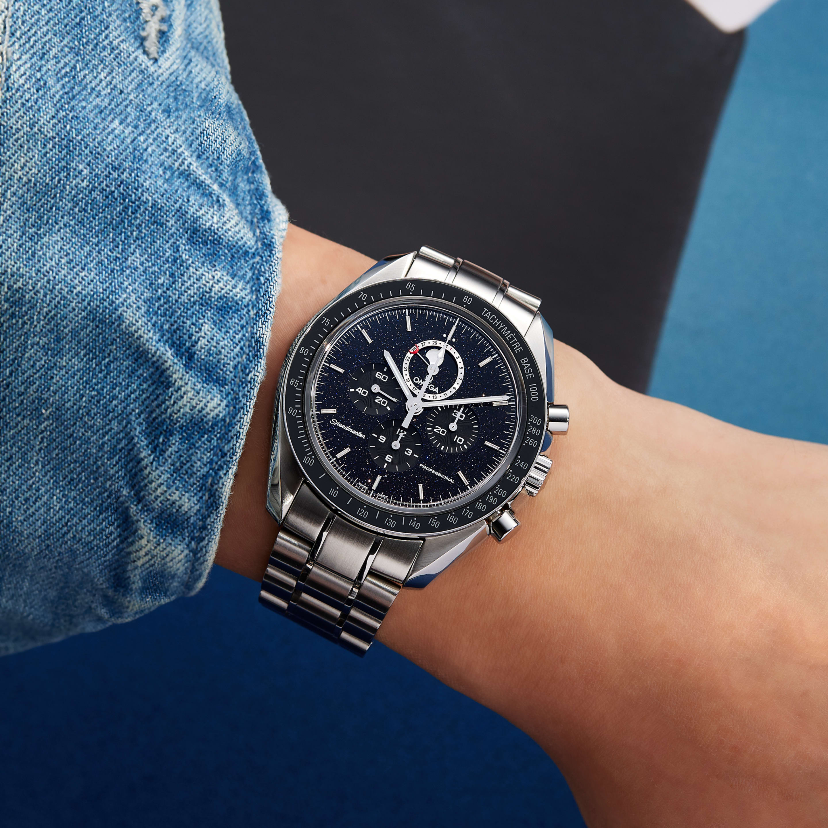 Speedmaster Professional Moonphase 42 Steel Black Aventurine Dial 44mm Product Image