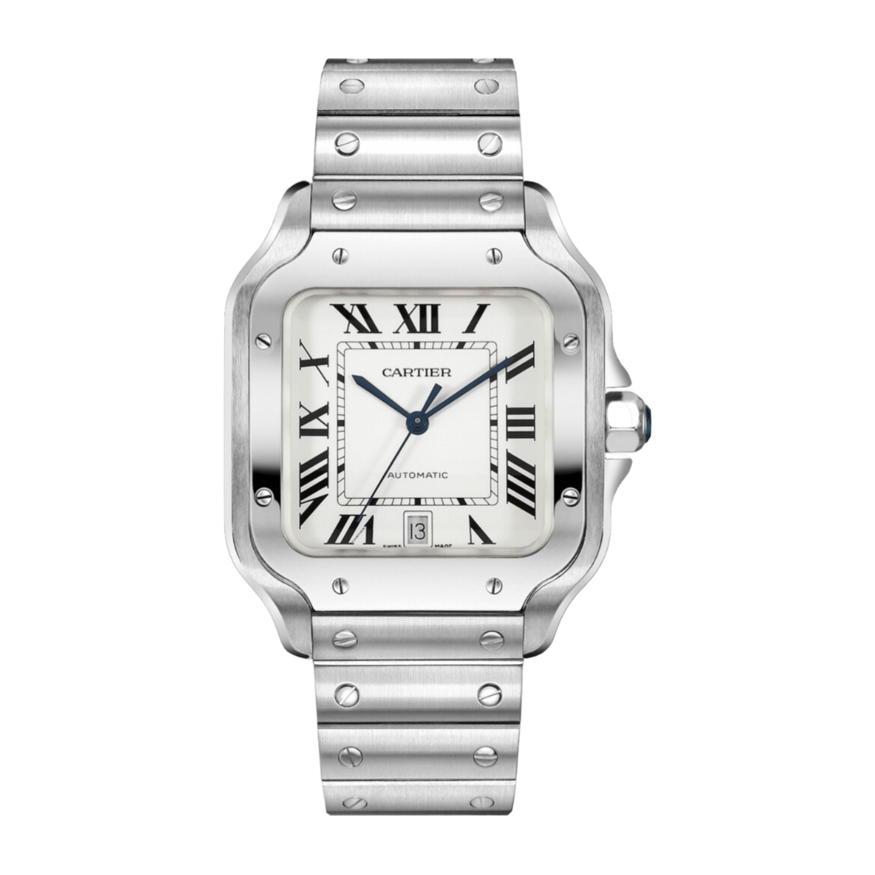 Santos de Cartier Steel Silver Dial 39mm Product Image