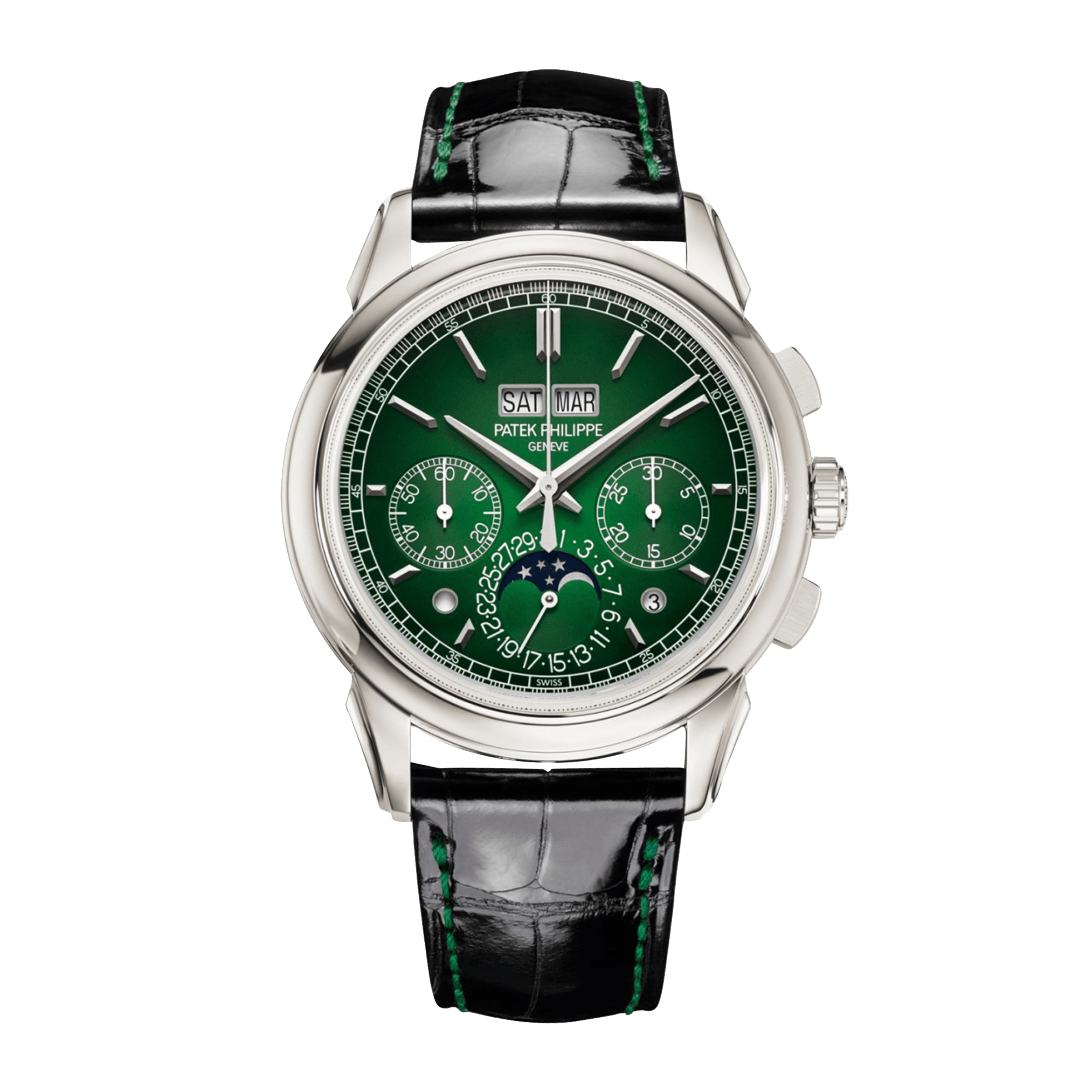 Patek Philippe Perpetual Calendar Chronograph Platinum Green Dial