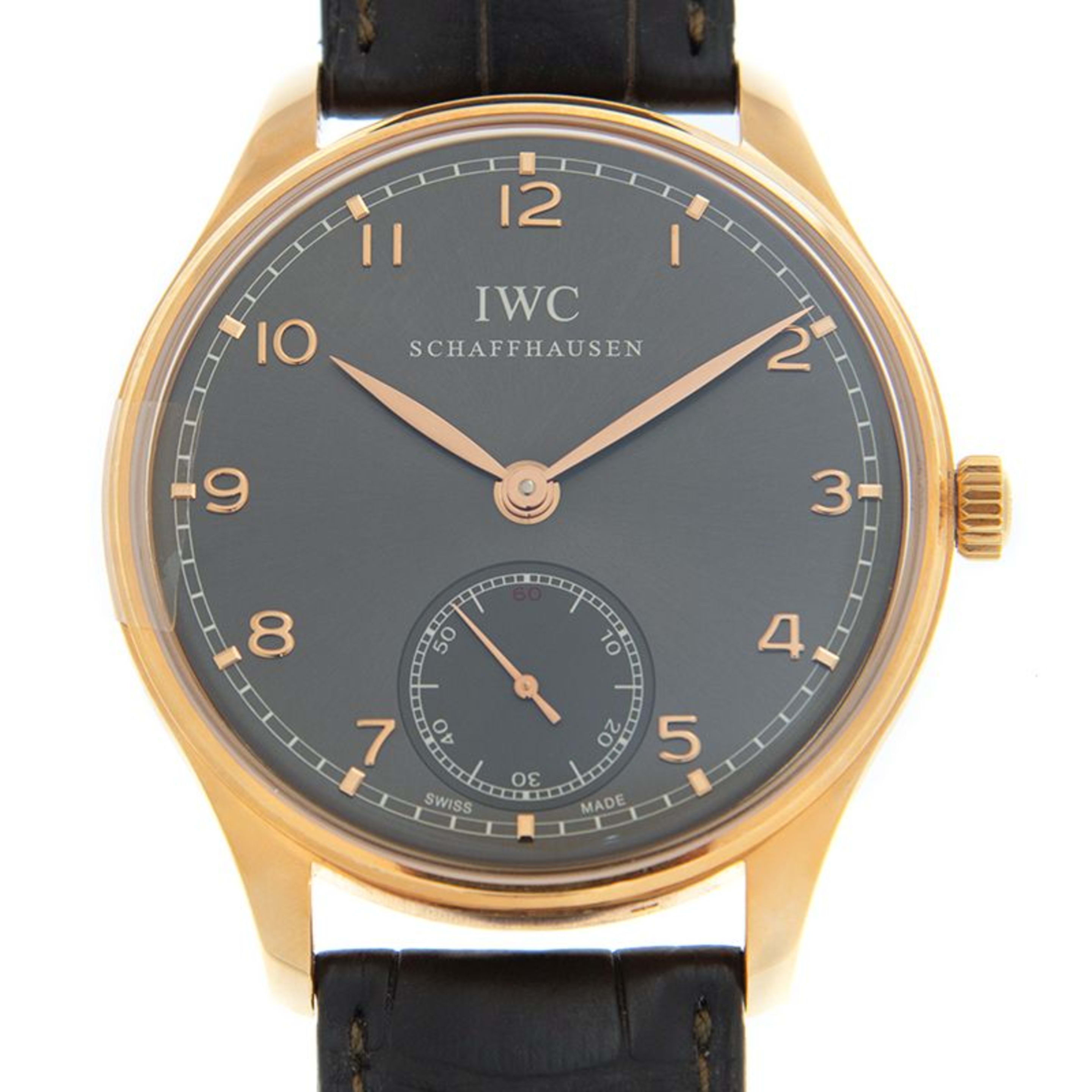 Portugieser Rose Gold Grey Dial 44mm Product Image