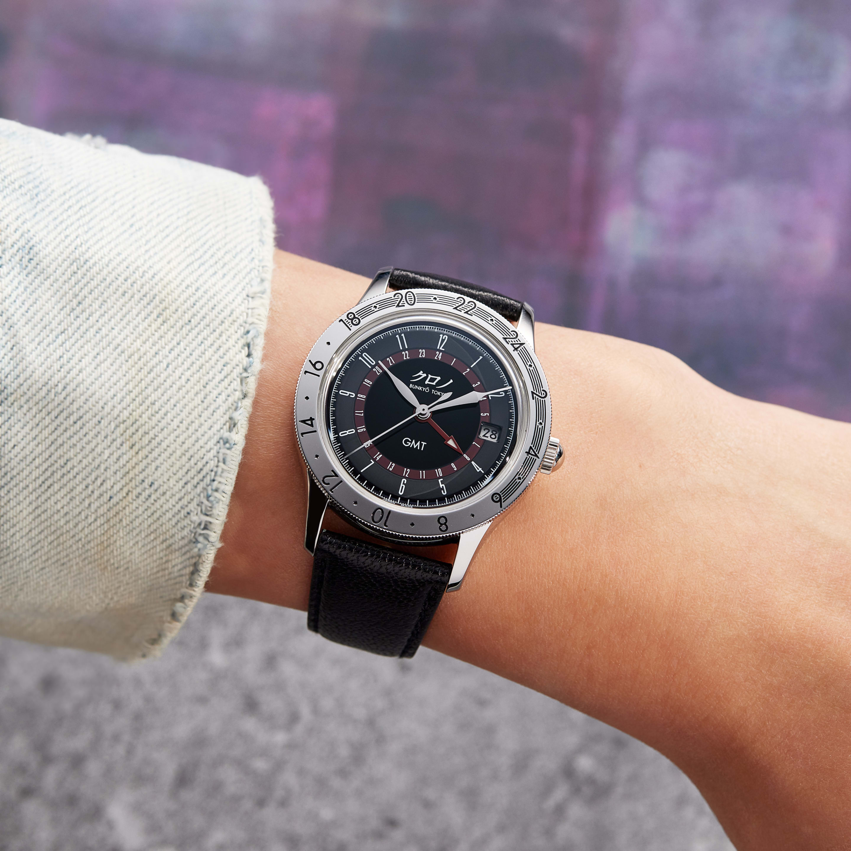 Kurono Tokyo GMT 1 Steel Black Dial 38mm GMT 1 - Make an offer