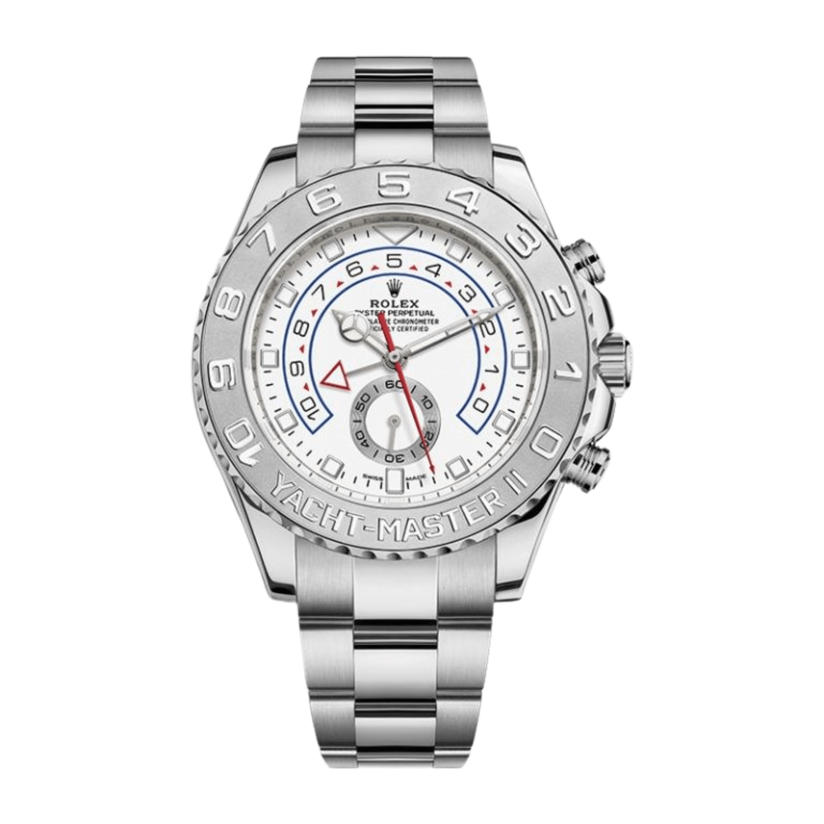 Rolex Yacht-Master II White Gold & Platinum White Dial 44mm 116689