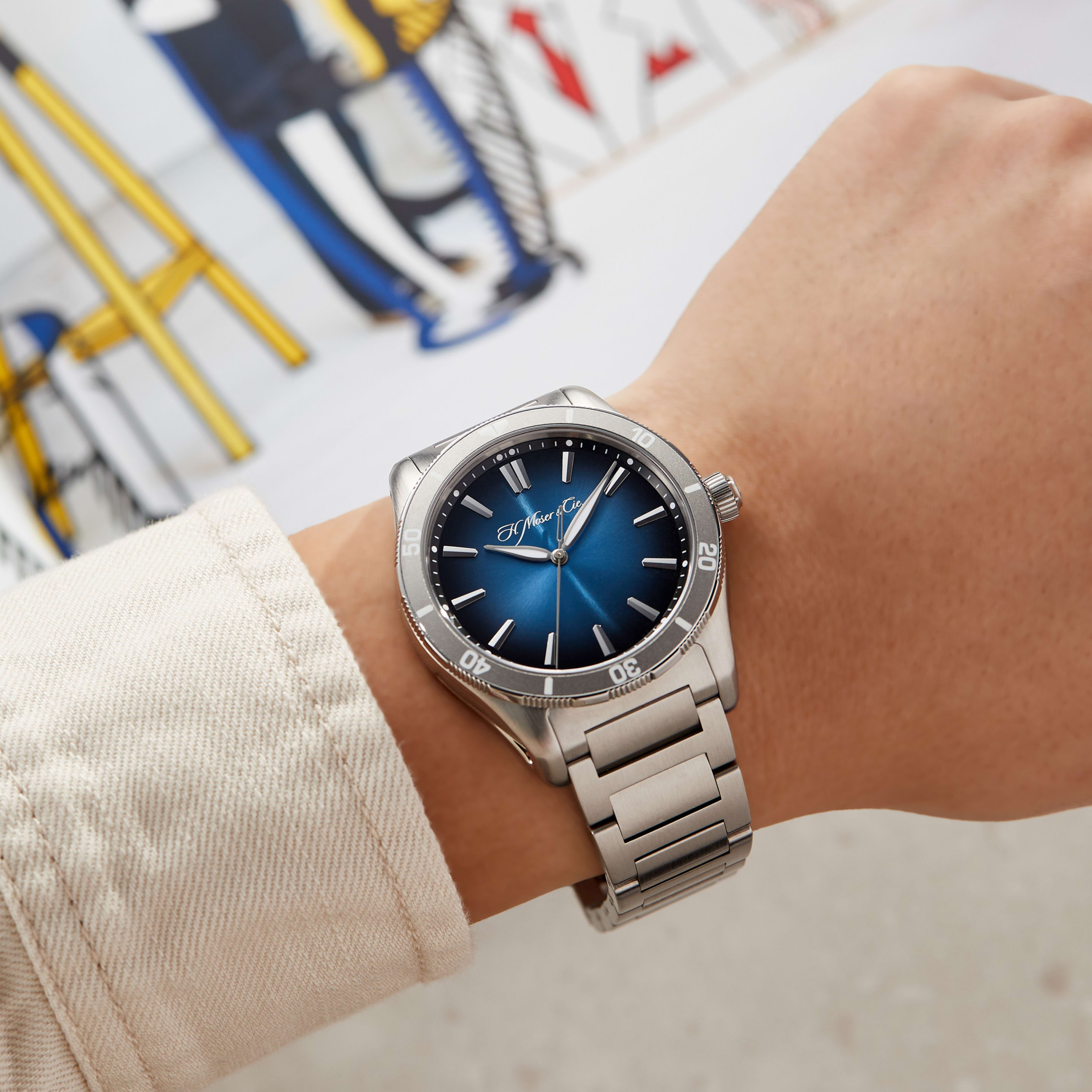 Pioneer Centre Seconds Steel Blue Dial 42mm Product Image