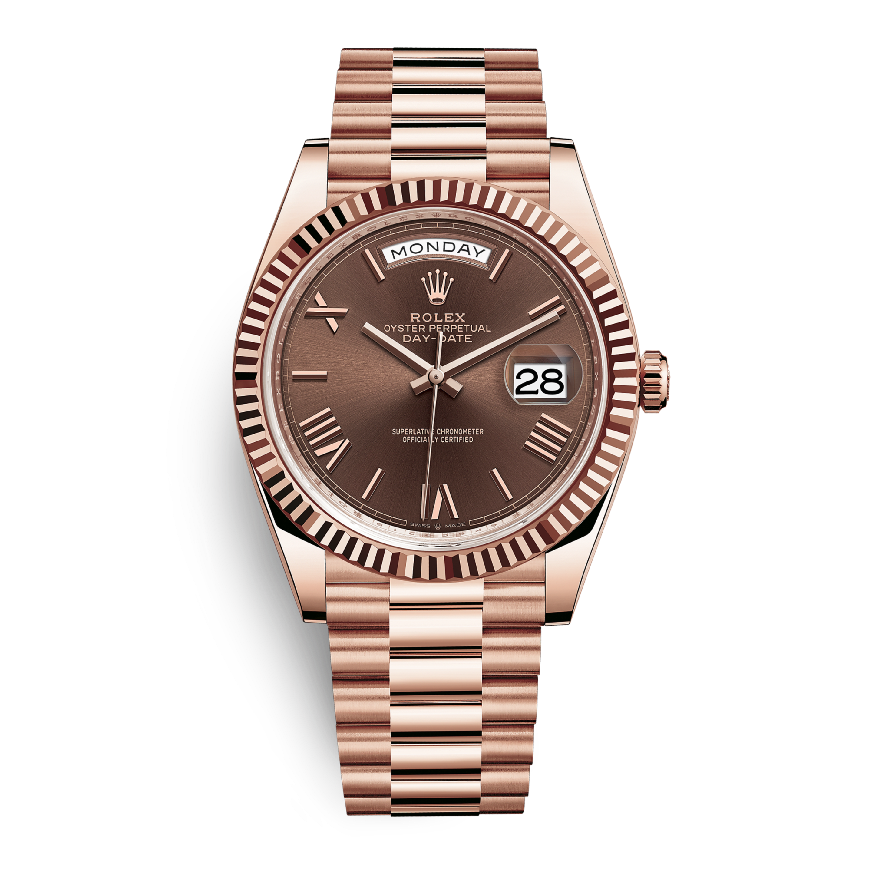 Day-Date Rose Gold Brown Dial 40mm Product Image