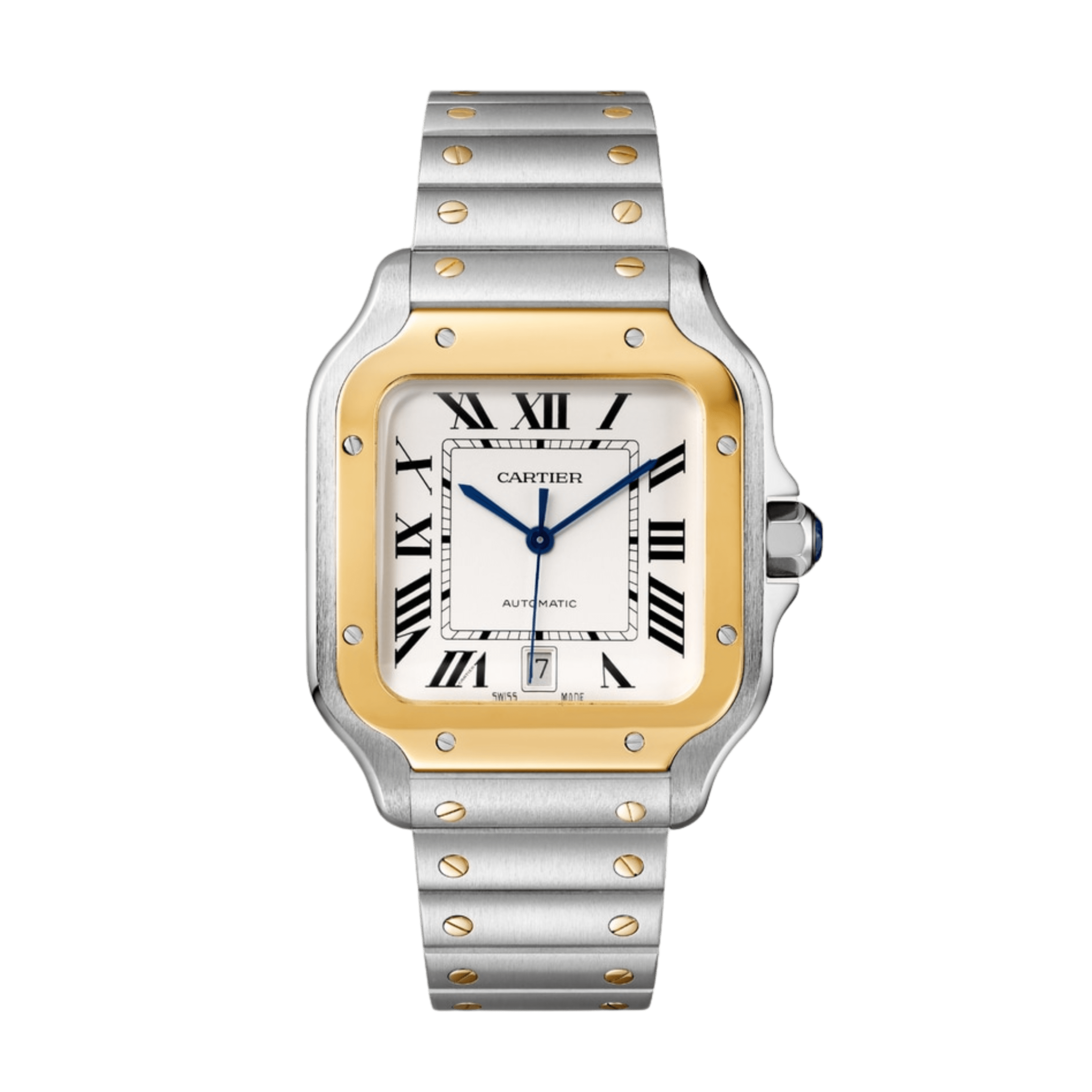 Santos de Cartier Yellow Gold & Steel White Dial 39mm Product Image