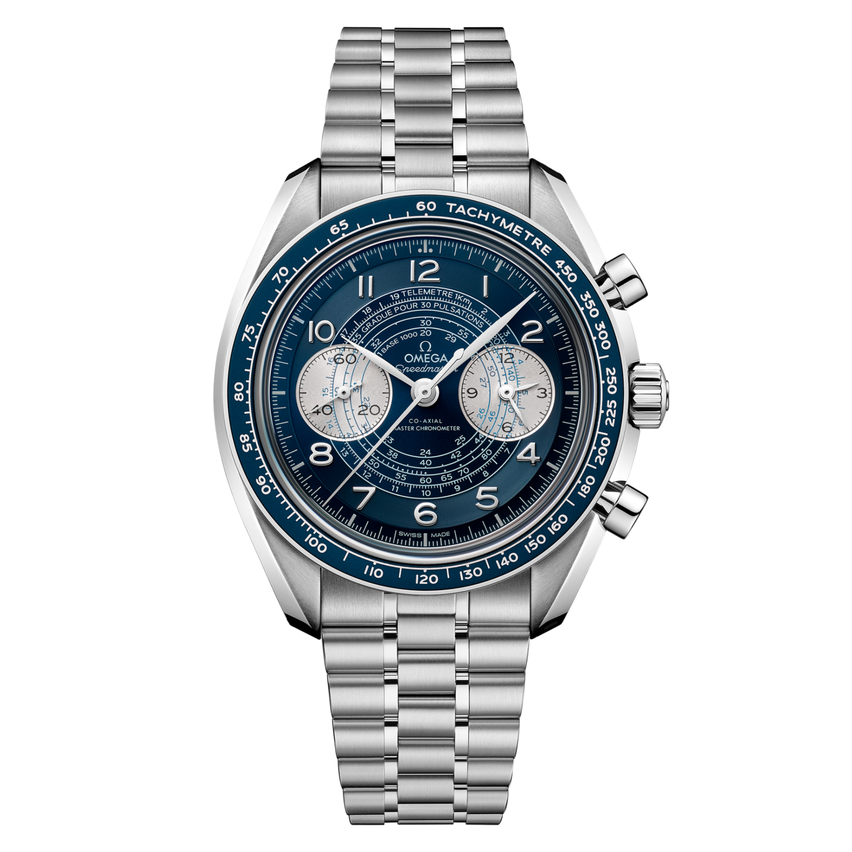 Omega Speedmaster Chronoscope Steel Blue Dial 43mm 329.30.43.51