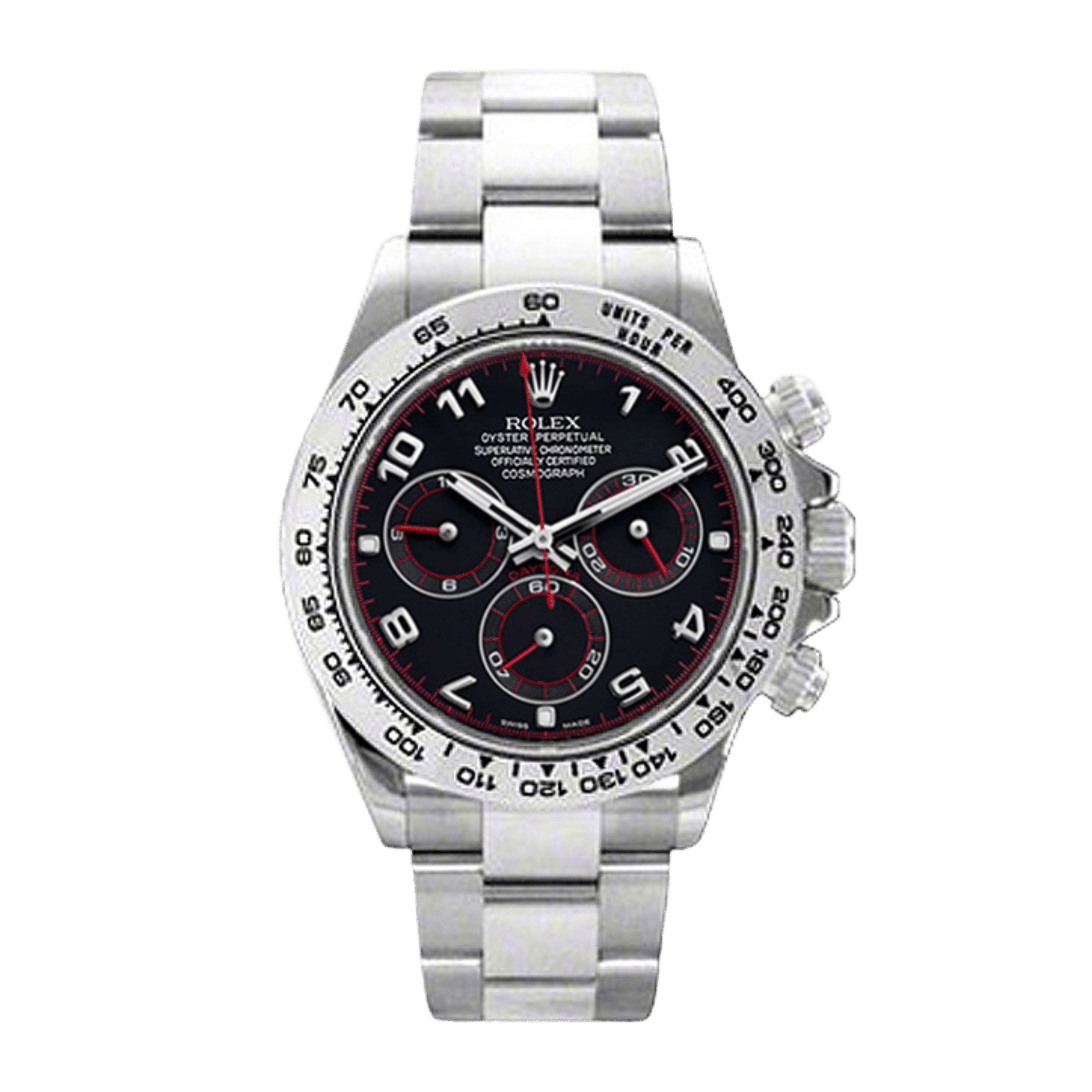 2番ニューオフィシャル Rolex Daytona White Gold Black Racing Dial 40mm 116509-0036 - Make