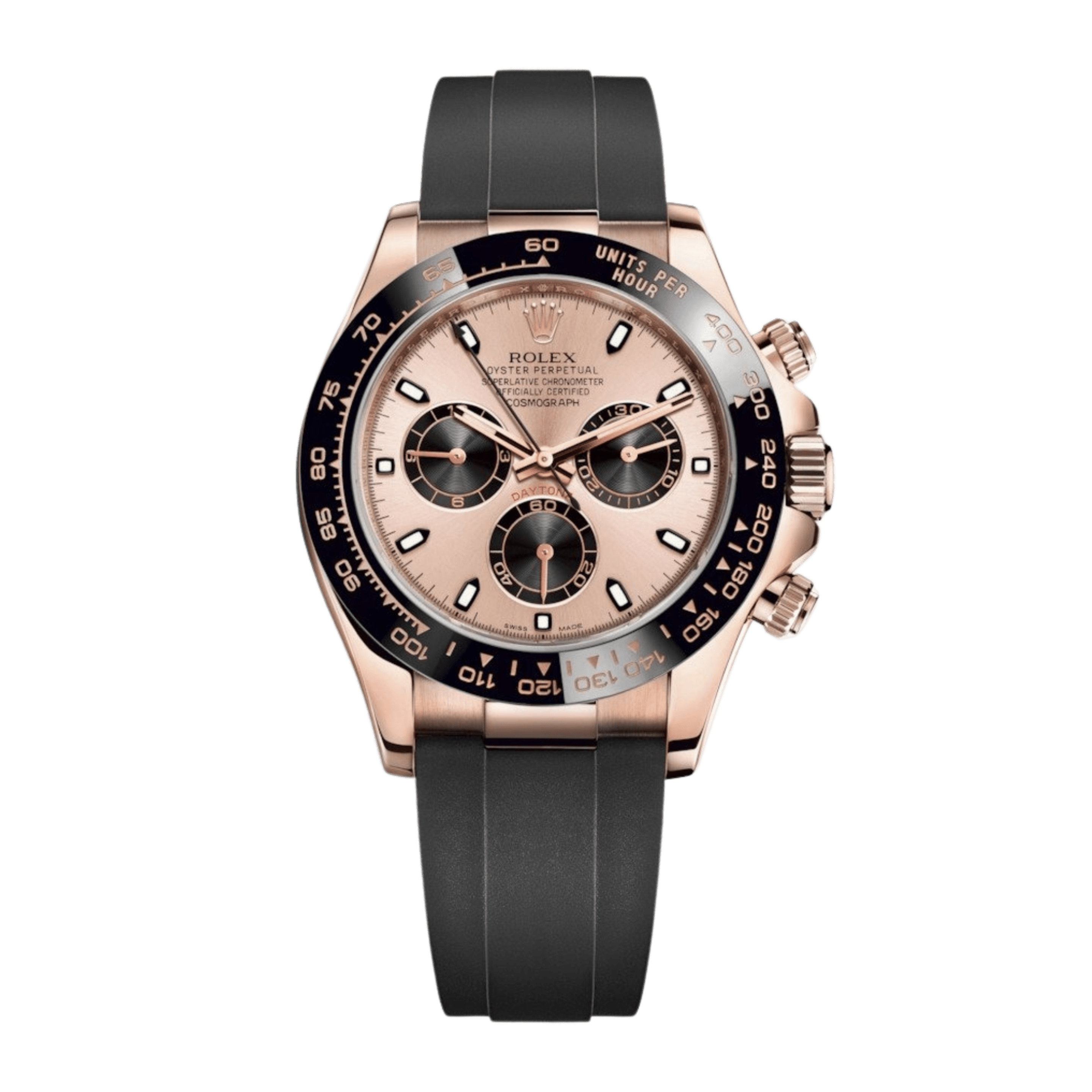 Daytona Rose Gold Oysterflex Pink Dial 40mm Product Image