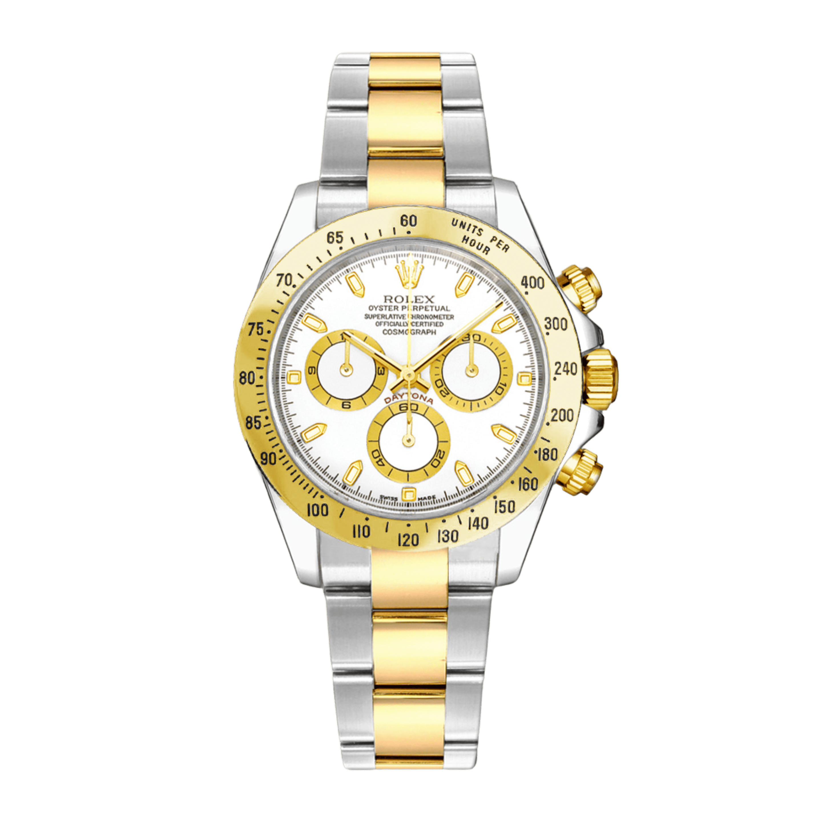 Daytona Yellow Gold & Steel White Dial 40mm Product Image