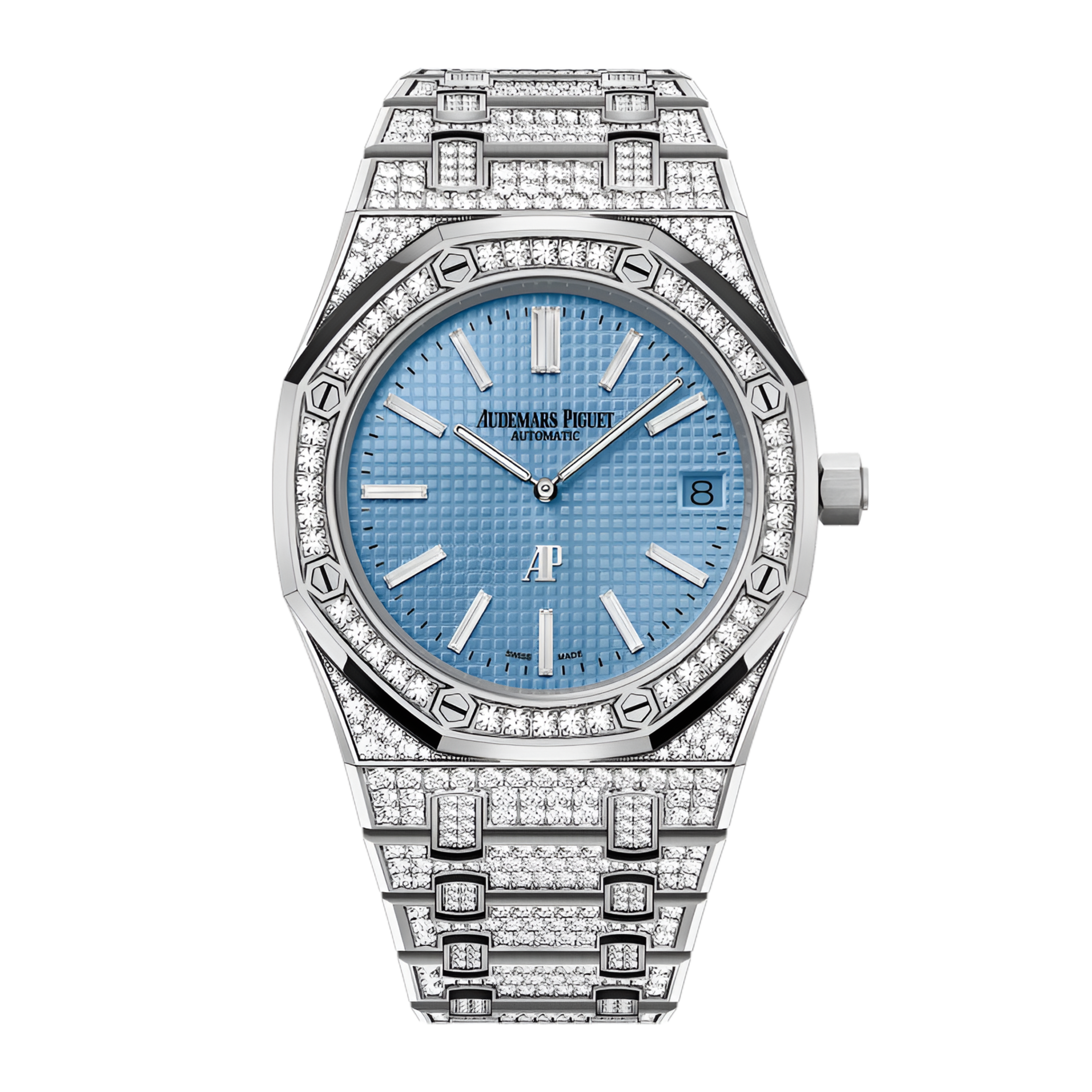 k18 ヴィクトリアン　オールドマインカットダイヤモンド＆シードパール　ブローチ Audemars Piguet Royal Oak Extra-Thin White Gold Diamond Blue Dial
